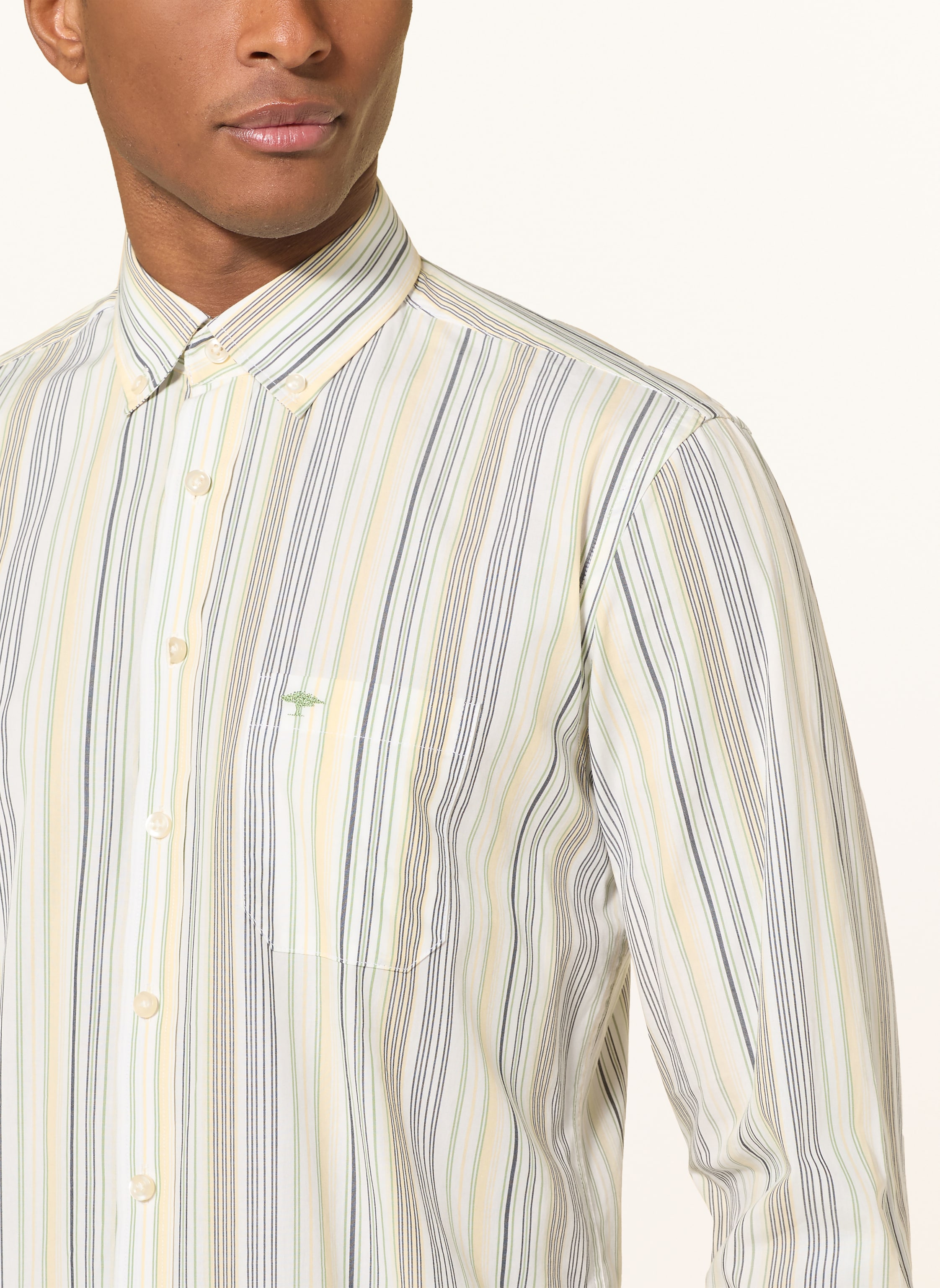 Thumbnail - Fynch-Hatton Hemd Regular Fit gelb