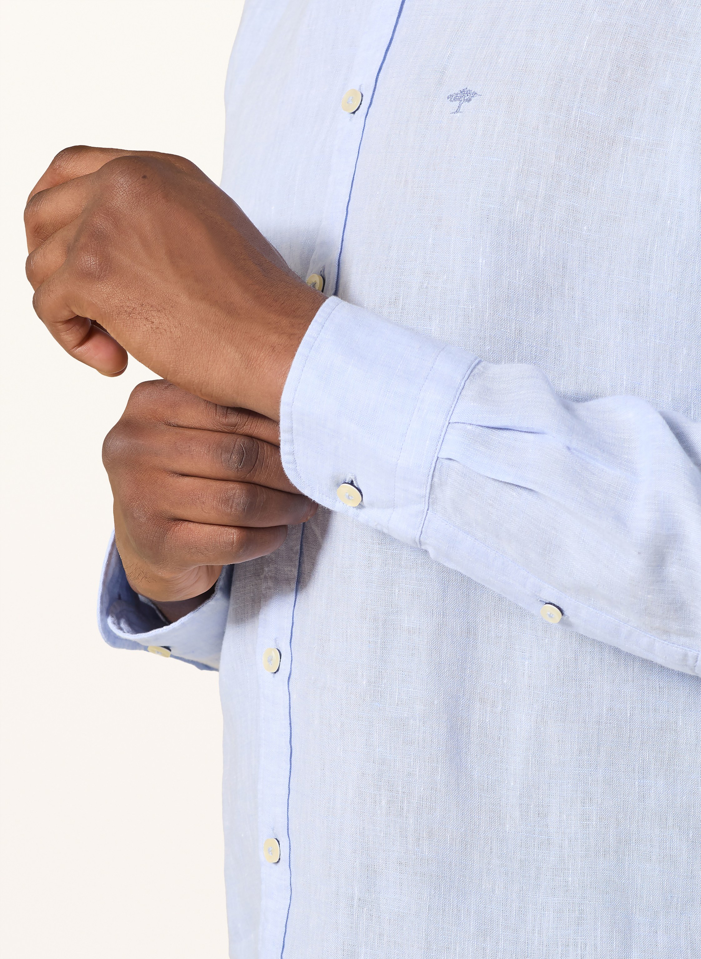 Thumbnail - Fynch-Hatton Leinenhemd Regular Fit blau