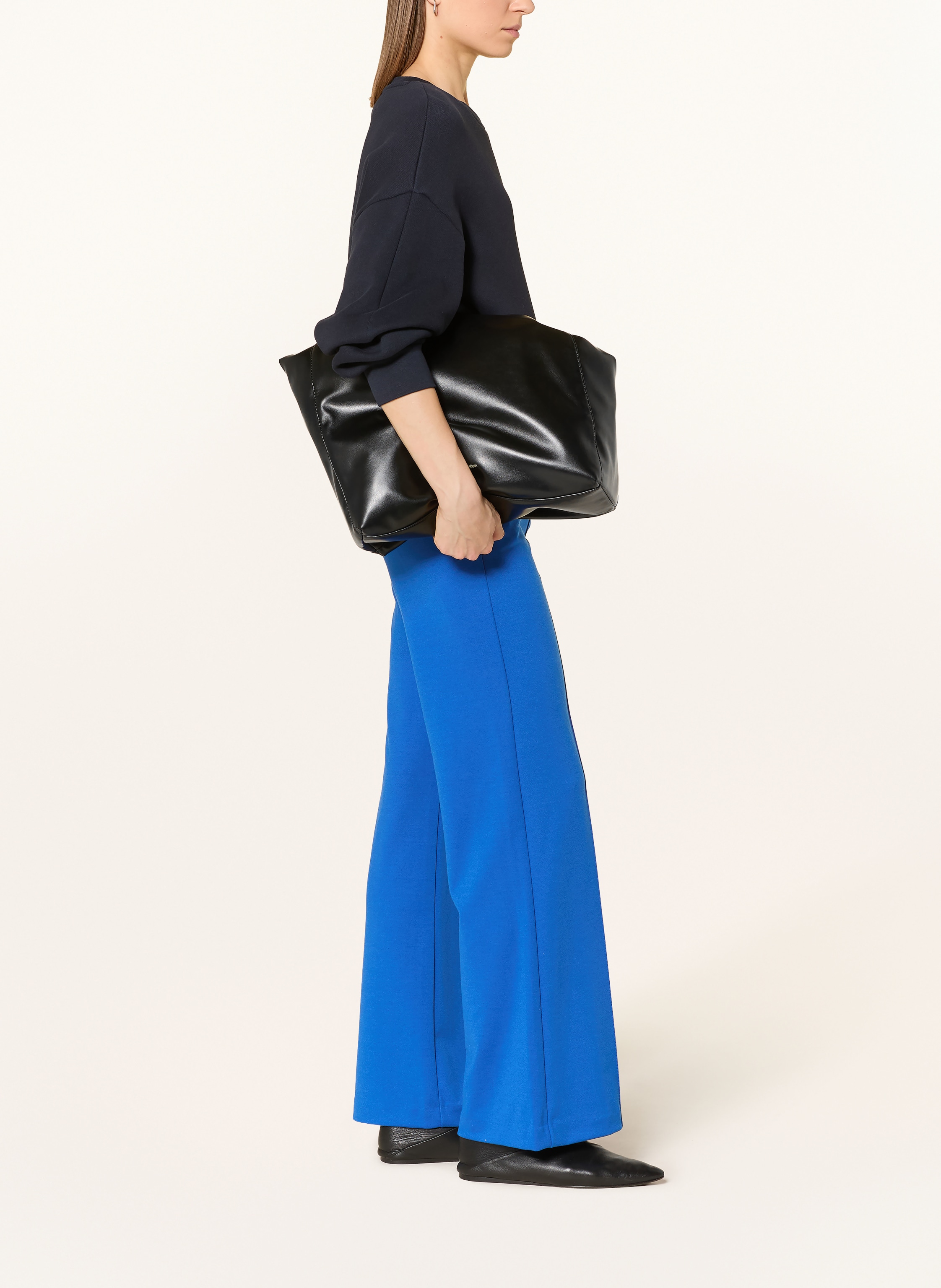 Thumbnail - Smith & Soul Marlenehose Aus Jersey blau