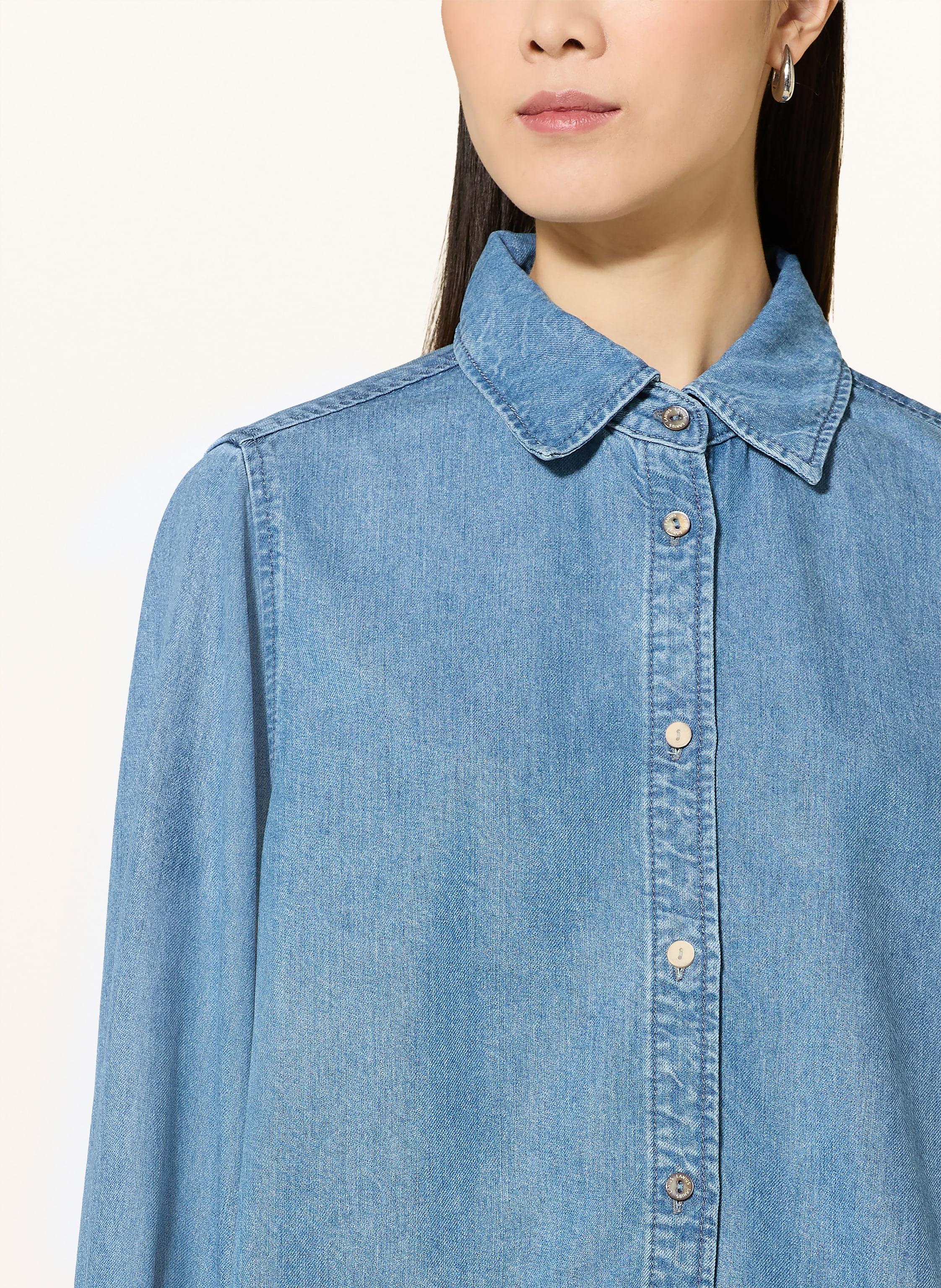 Thumbnail - Lanius Jeansbluse blau