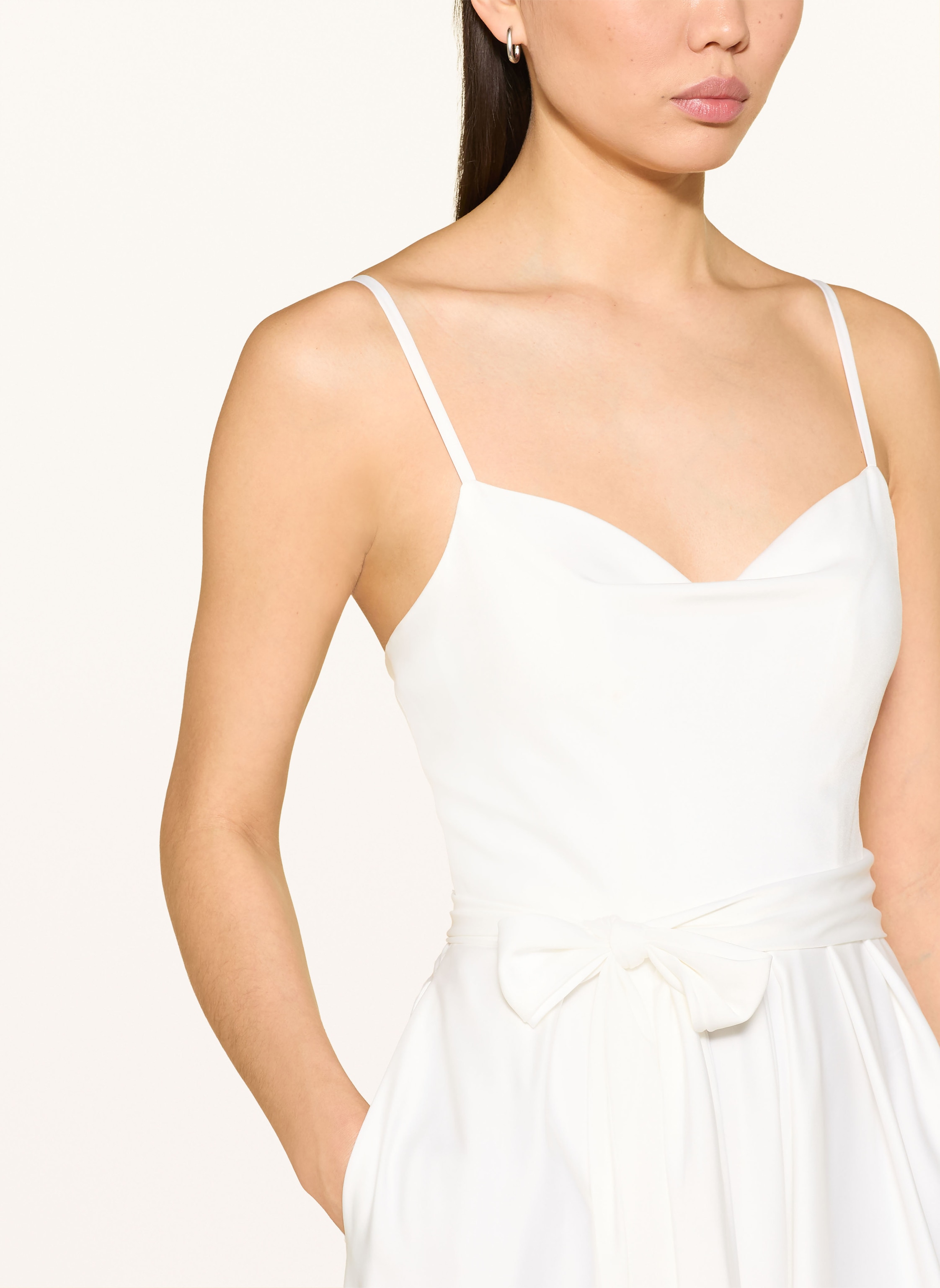 Thumbnail - Hey Kyla Jumpsuit Aus Satin weiss