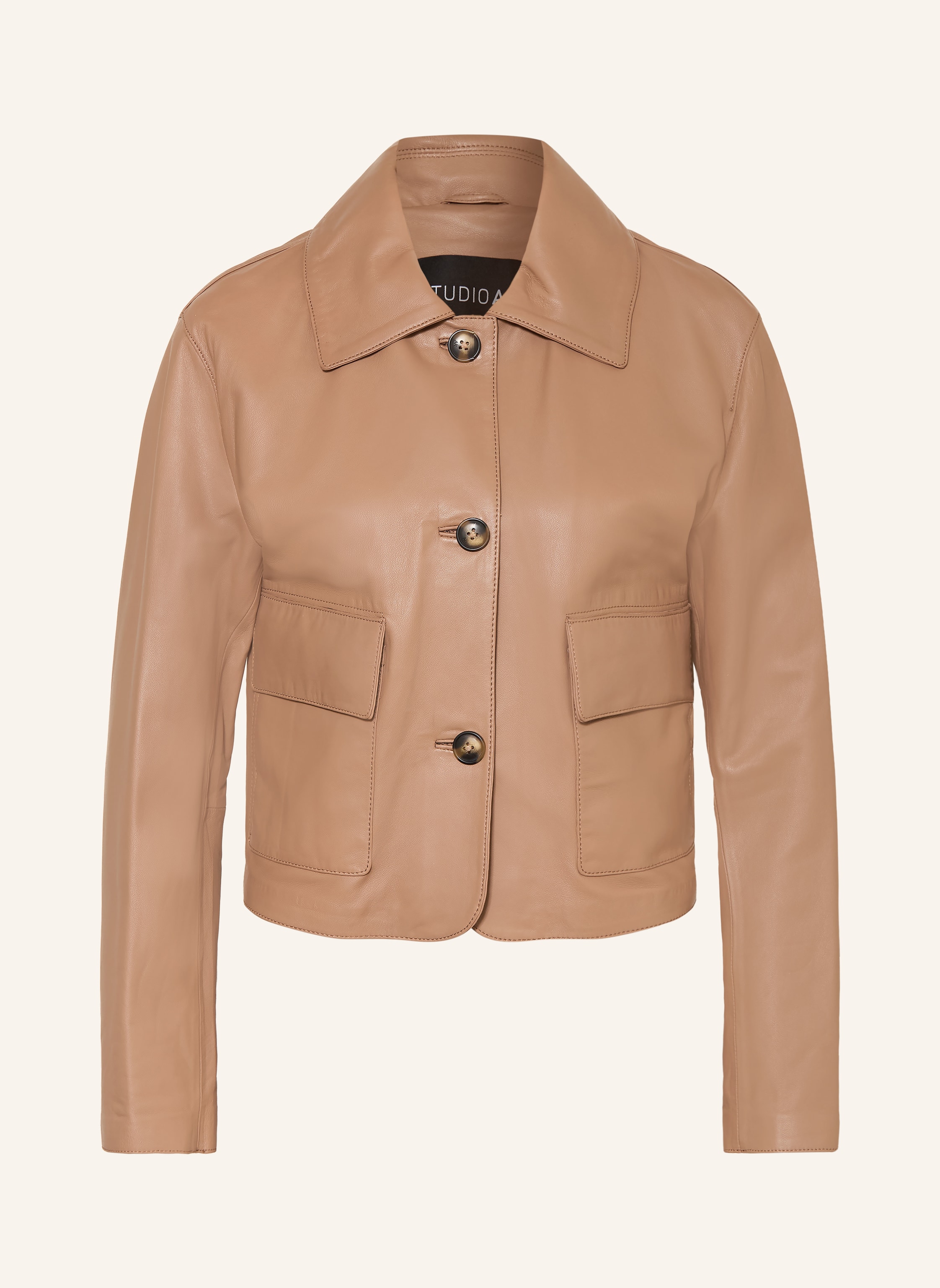 Studio Ar Lederjacke Marley braun