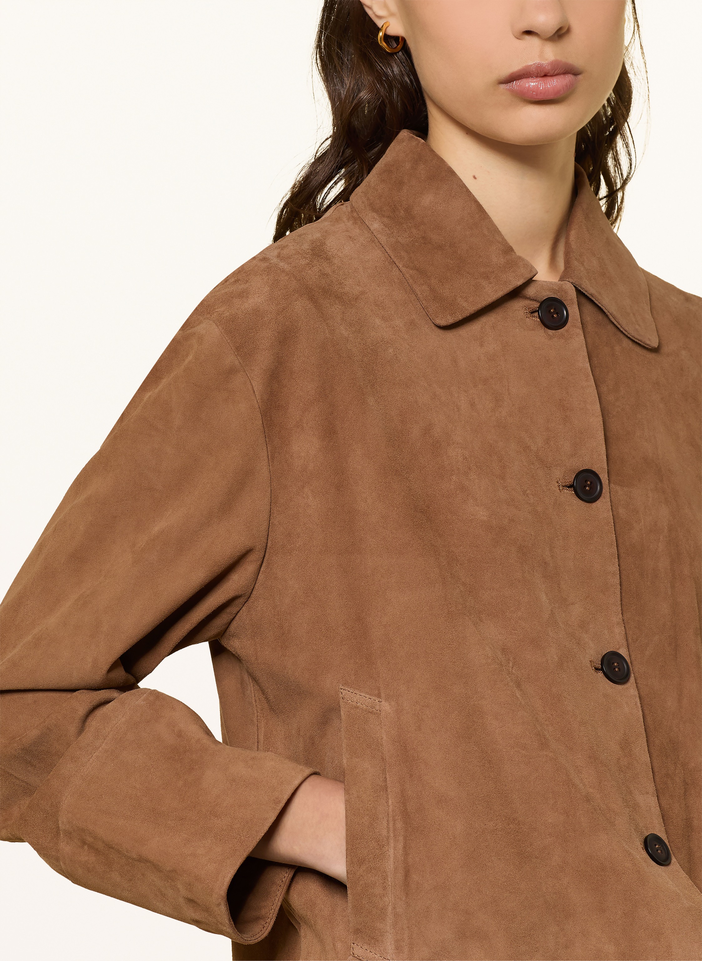 Thumbnail - Studio Ar Lederjacke Elaine braun