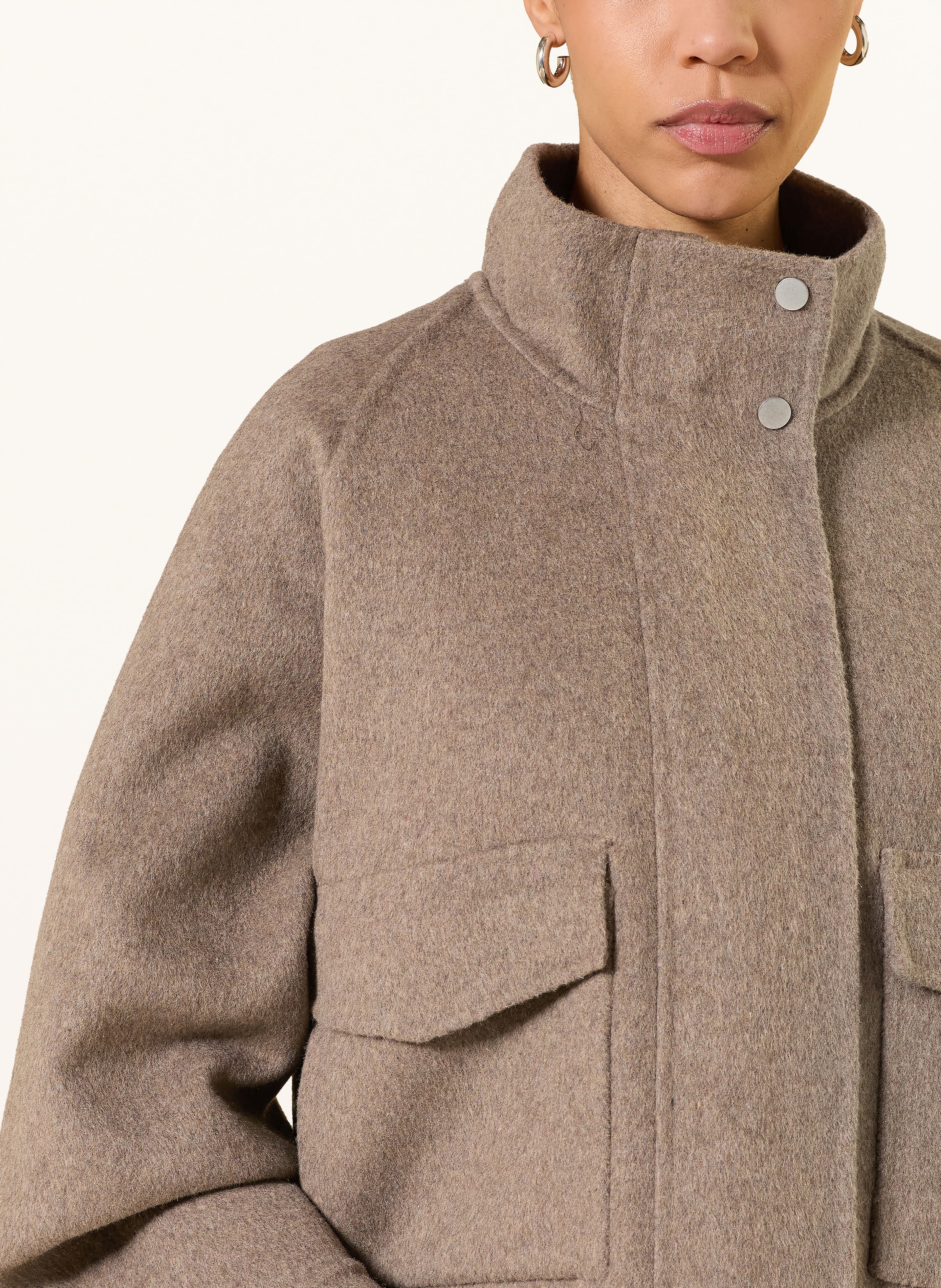 Thumbnail - Studio Ar Kastenjacke Cailin beige