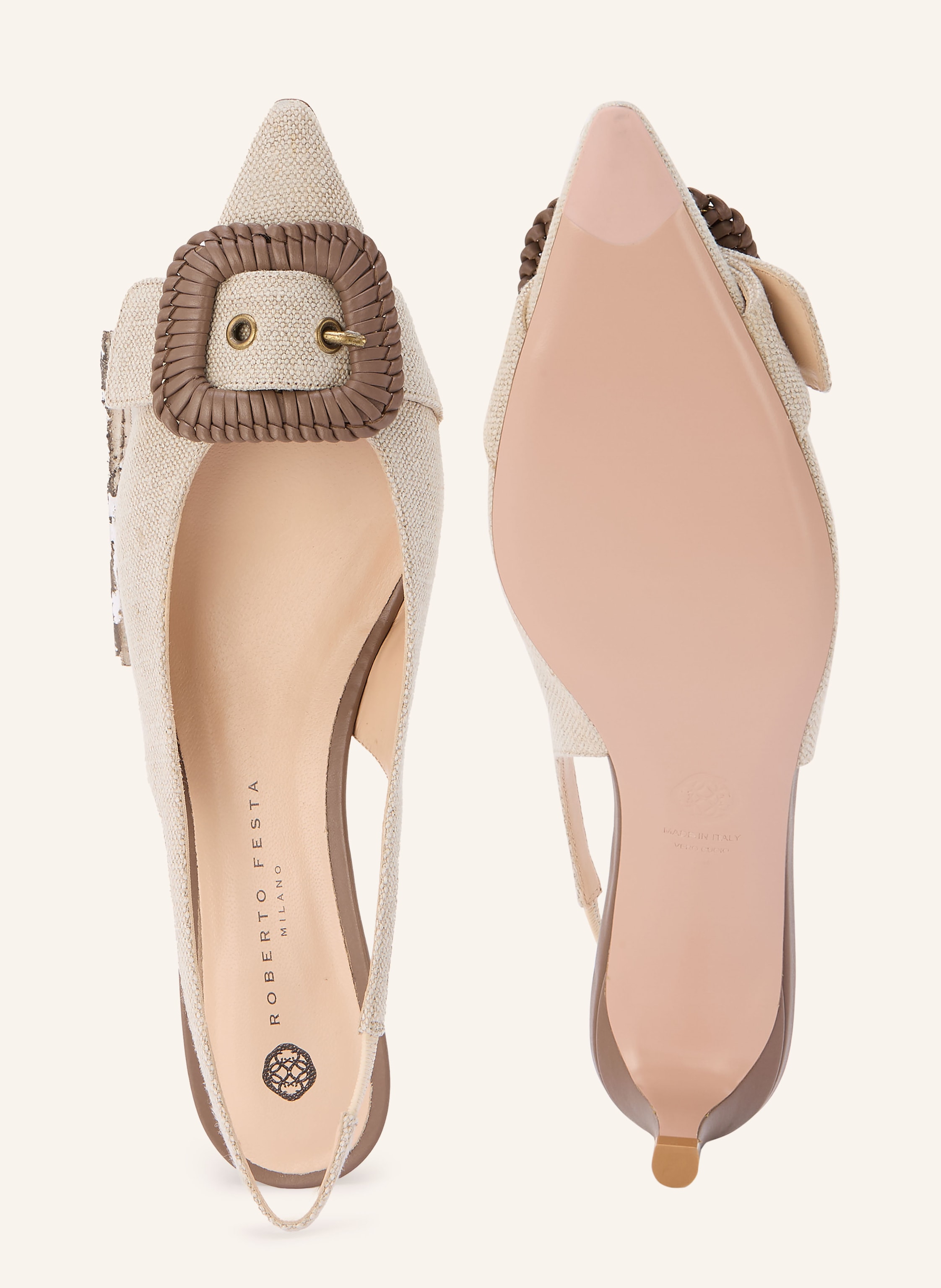 Thumbnail - Roberto Festa Slingpumps Vega grau