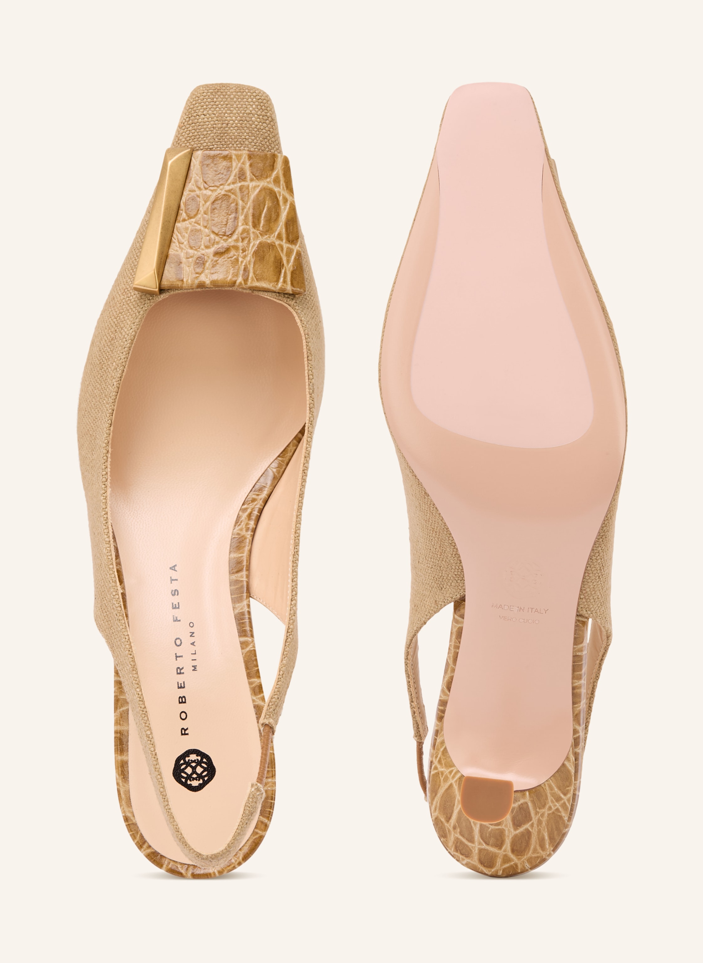 Thumbnail - Roberto Festa Slingpumps Arienne gruen