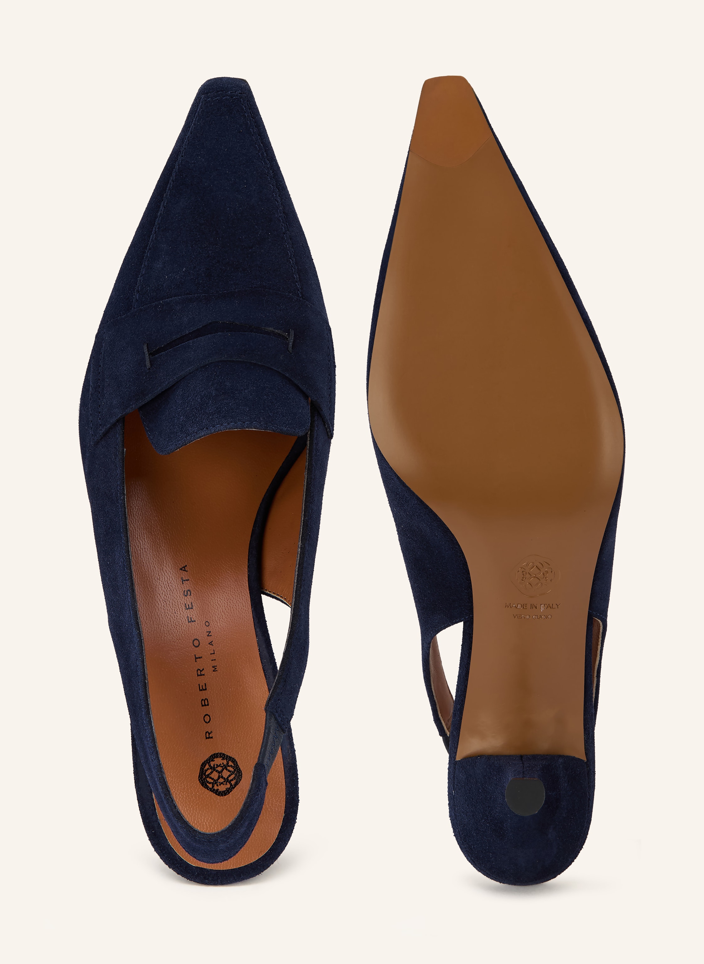 Thumbnail - Roberto Festa Slingpumps Artemide blau