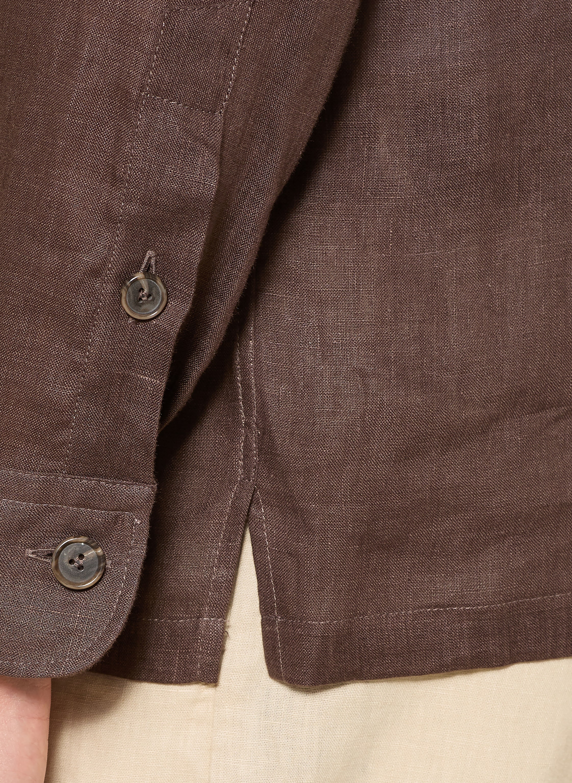 Thumbnail - Van Laack Leinenhemd Vl-Radin-K Regular Fit braun