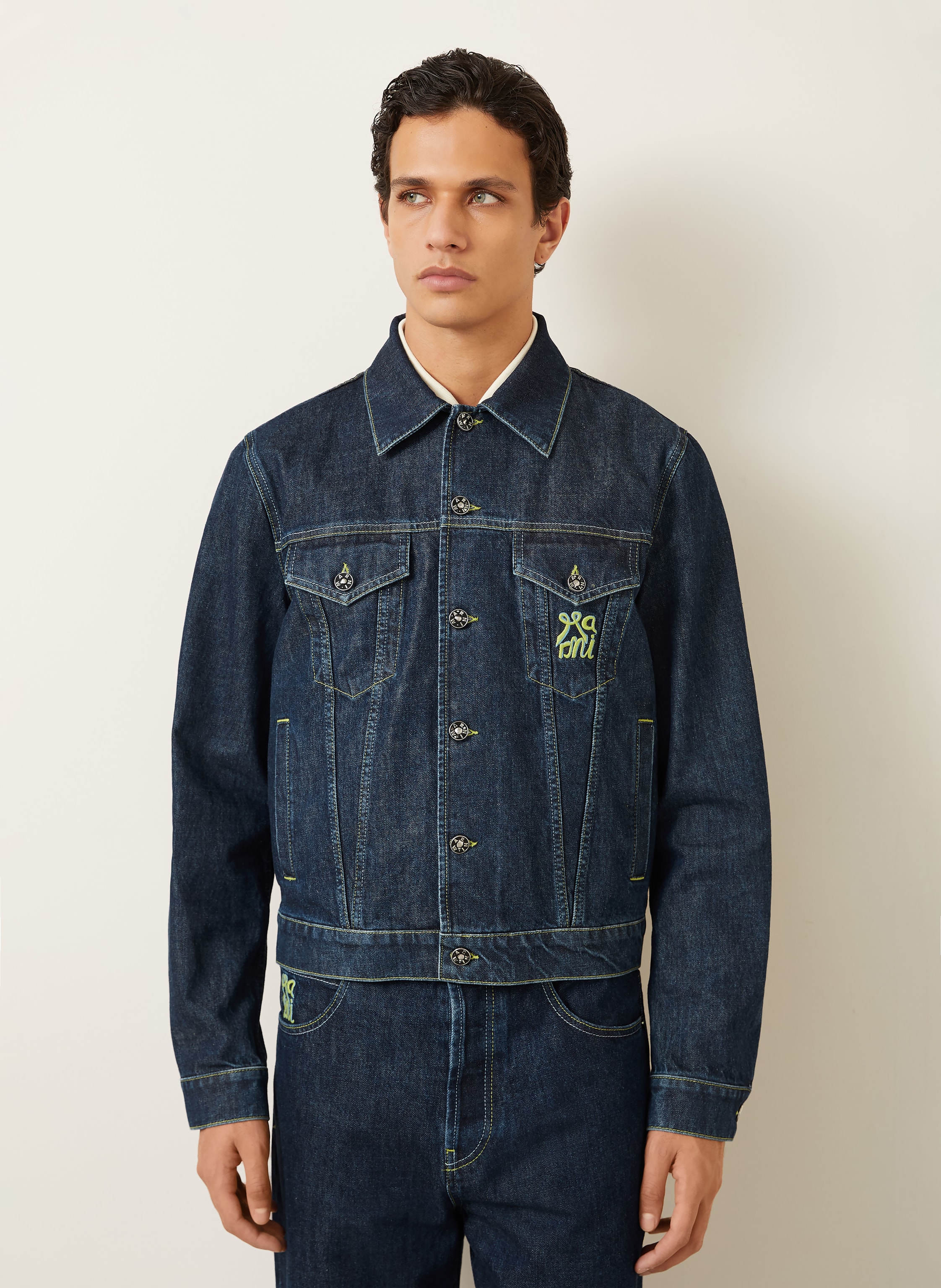 Thumbnail - Marni Jeansjacke blau