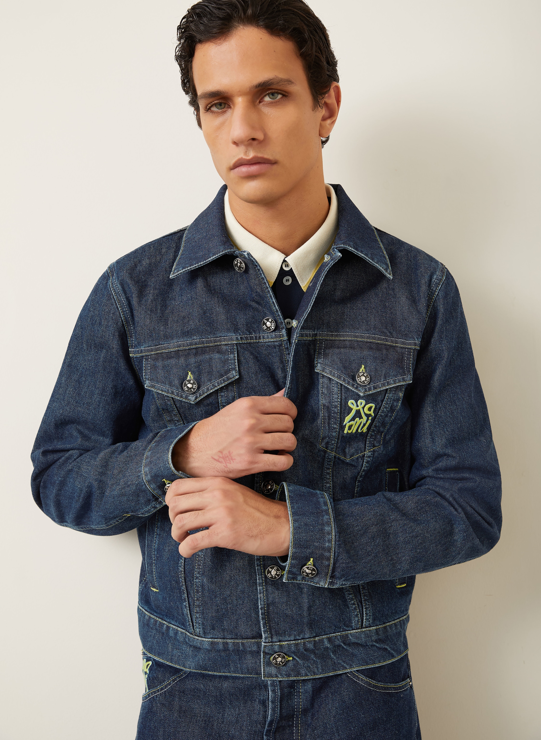 Thumbnail - Marni Jeansjacke blau