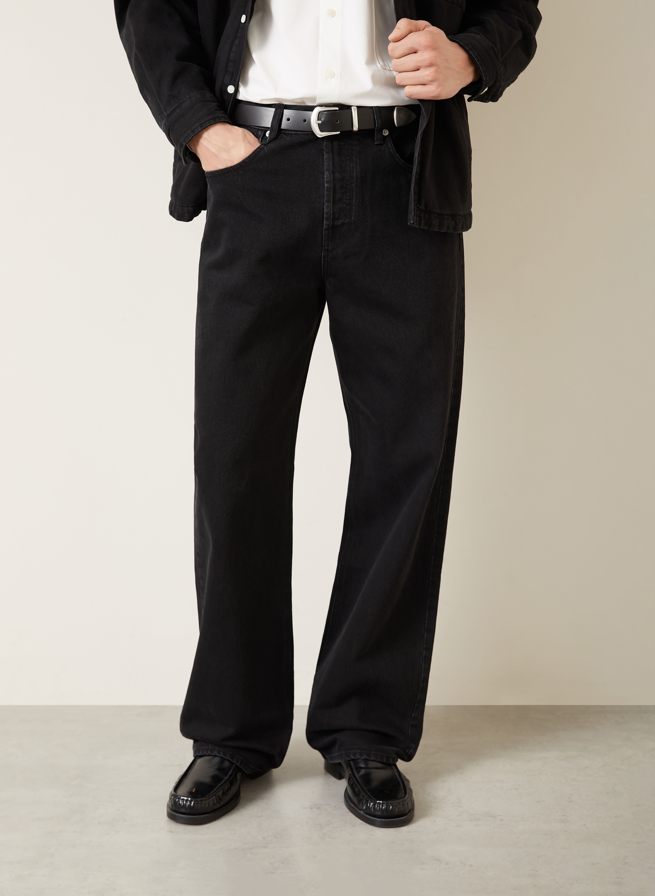 Thumbnail - Jacquemus Jeans Le Paysan Regular Fit schwarz