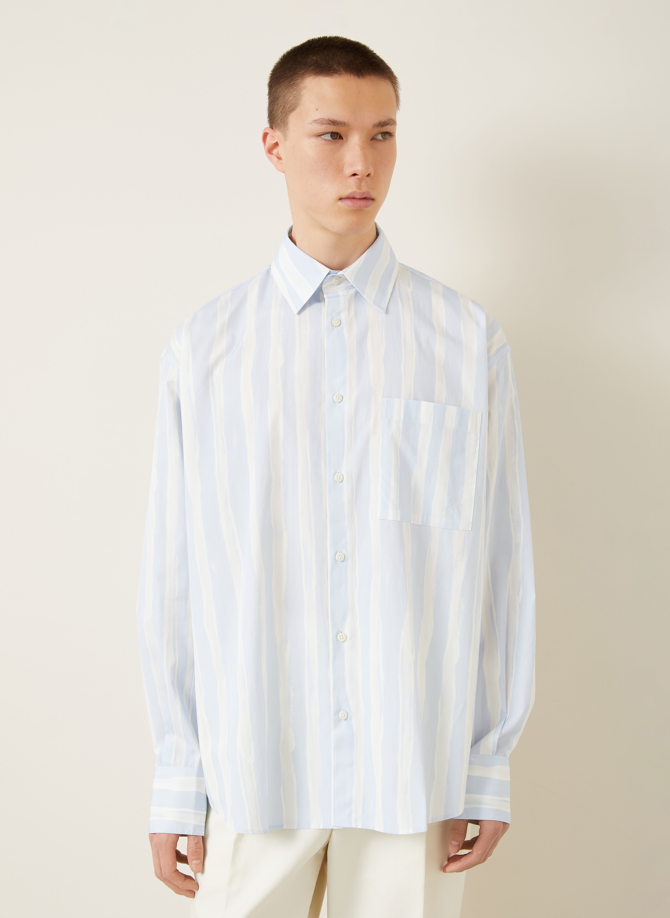 Thumbnail - Jacquemus Hemd Le Paysan Comfort Fit blau