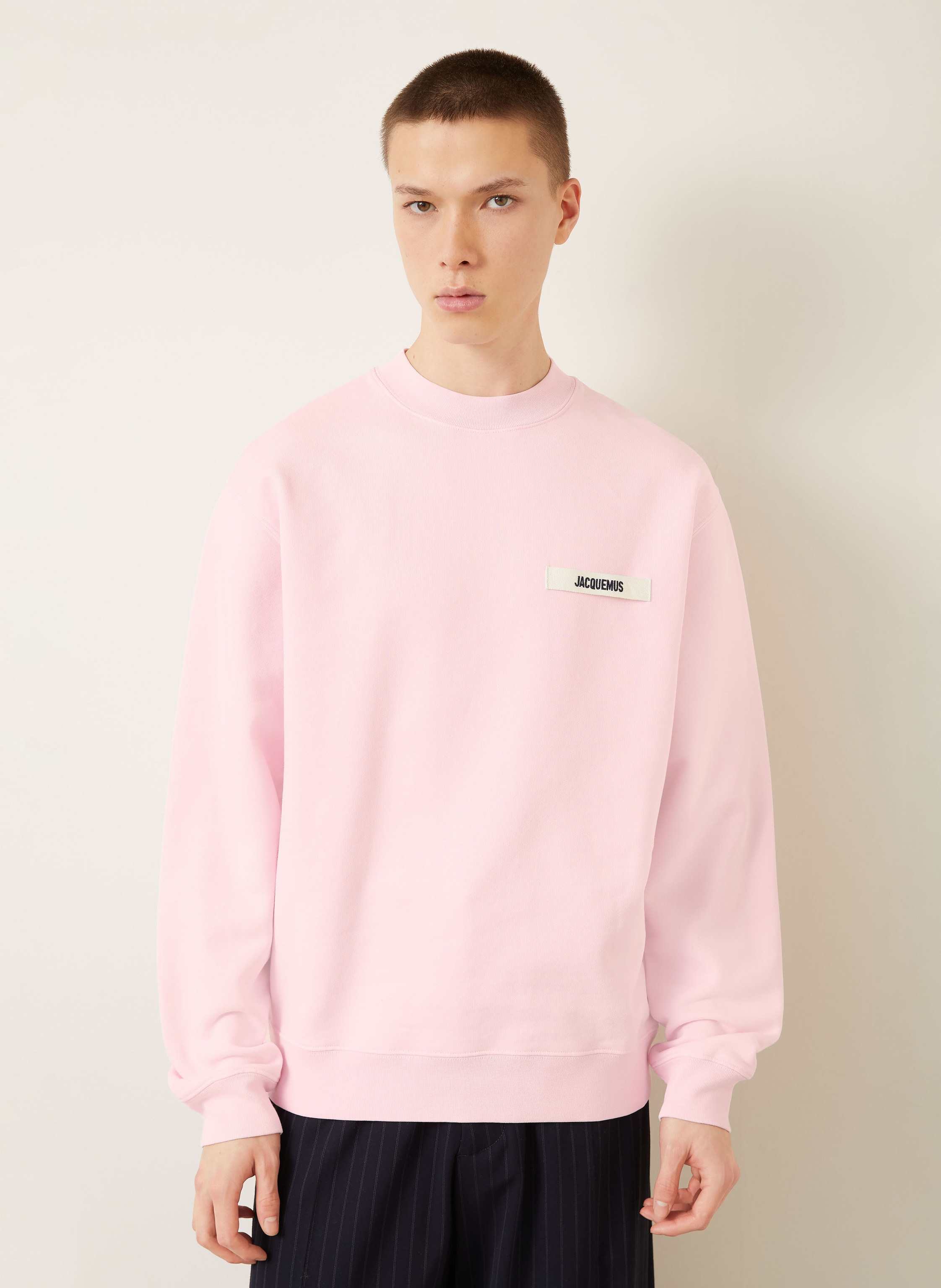 Thumbnail - Jacquemus Sweatshirt Le Sweatshirt Gros Grain rosa