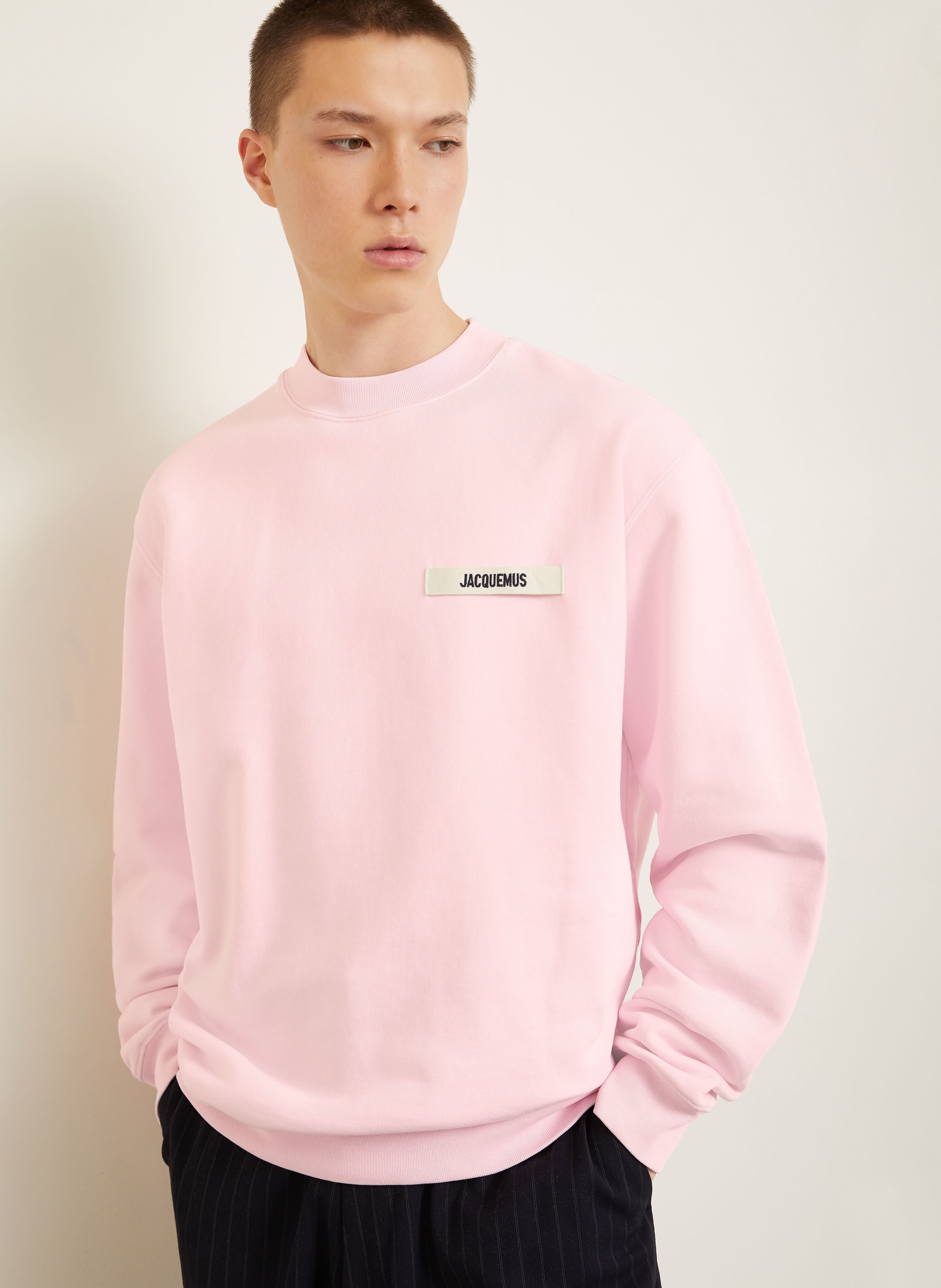 Thumbnail - Jacquemus Sweatshirt Le Sweatshirt Gros Grain rosa