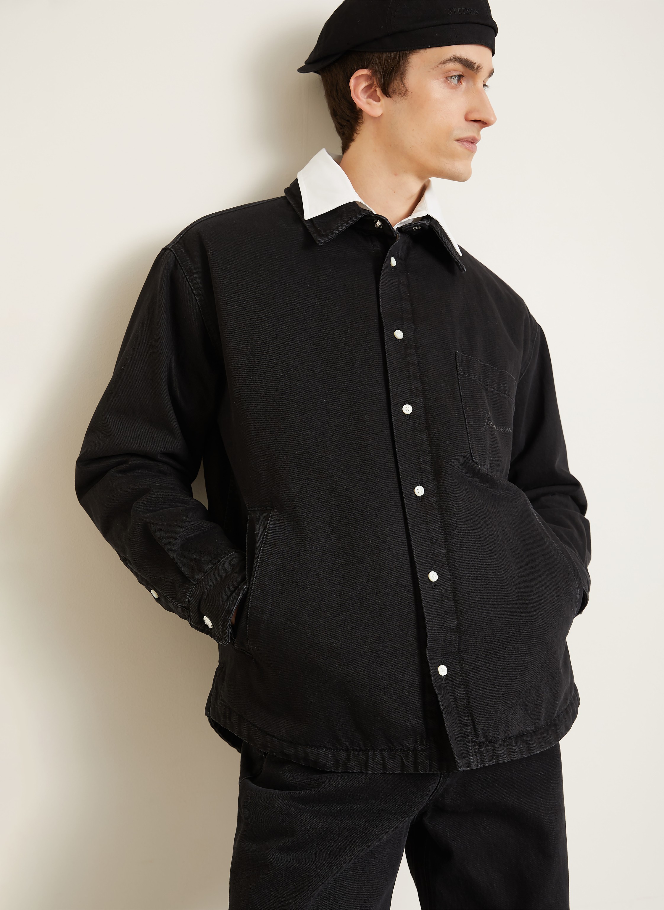 Thumbnail - Jacquemus Overjacket La Chemise Boulanger schwarz