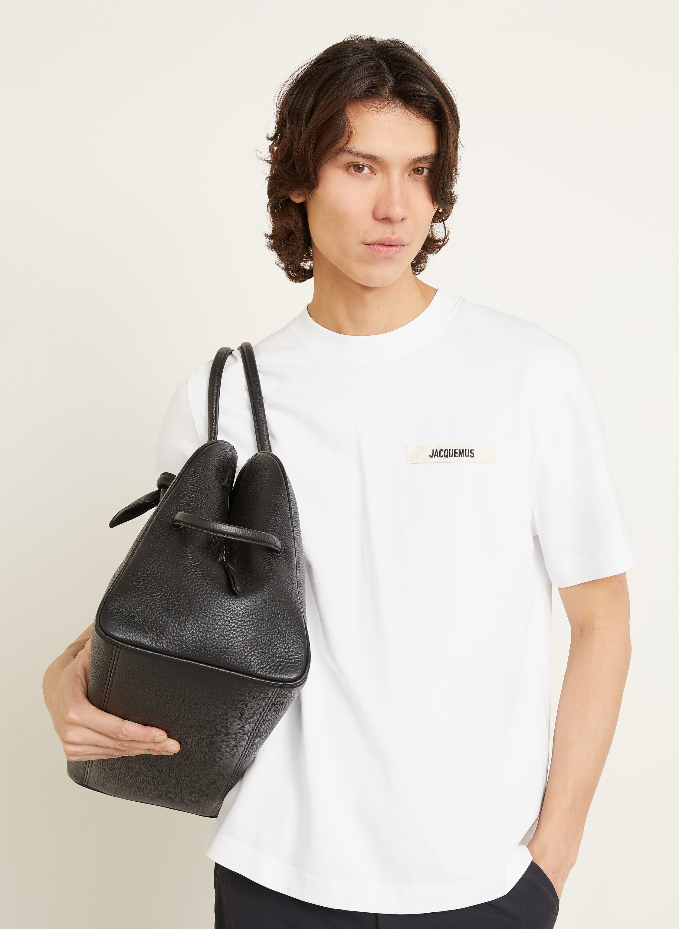 Thumbnail - Jacquemus T-Shirt Le Tshirt Gros Grain weiss