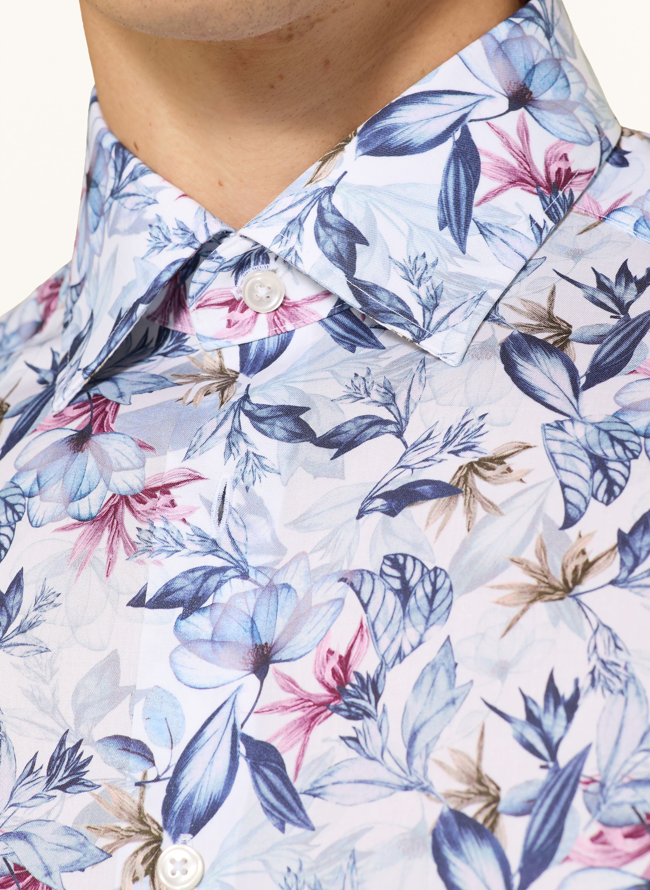 Thumbnail - Olymp Hemd Modern Fit blau