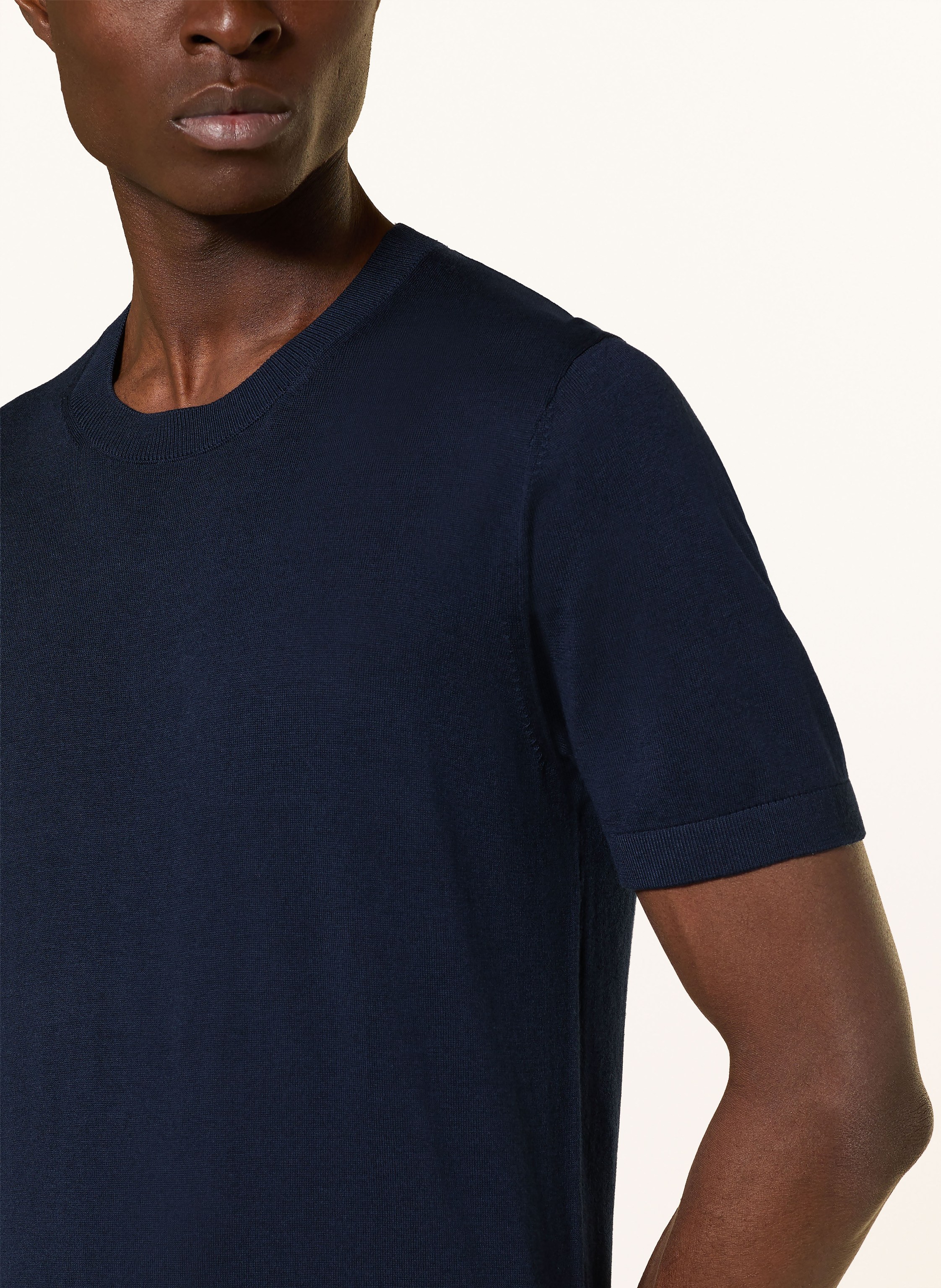 Thumbnail - Olymp Strickshirt blau