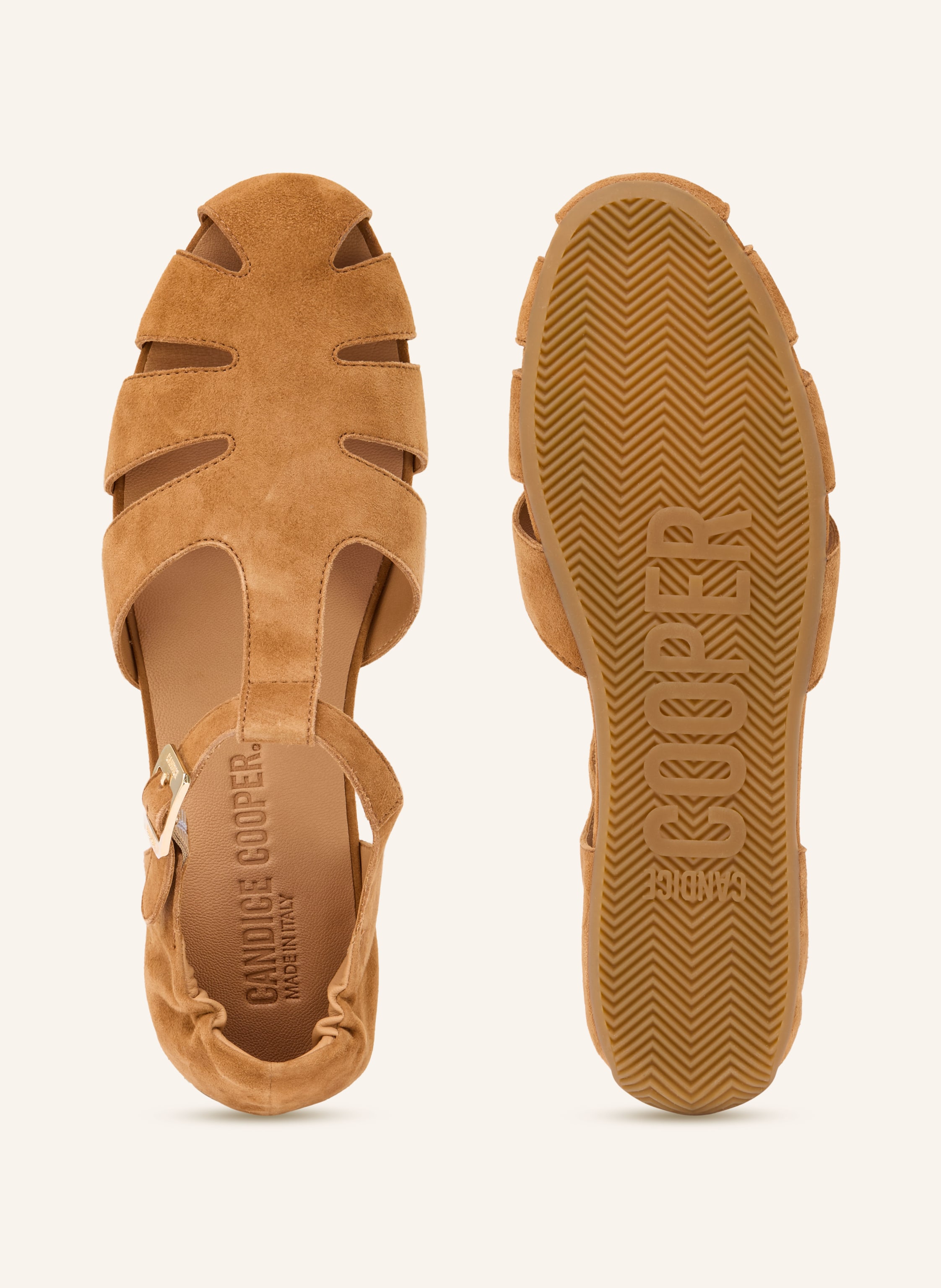 Thumbnail - Candice Cooper Sandalen Rock T-Bar braun