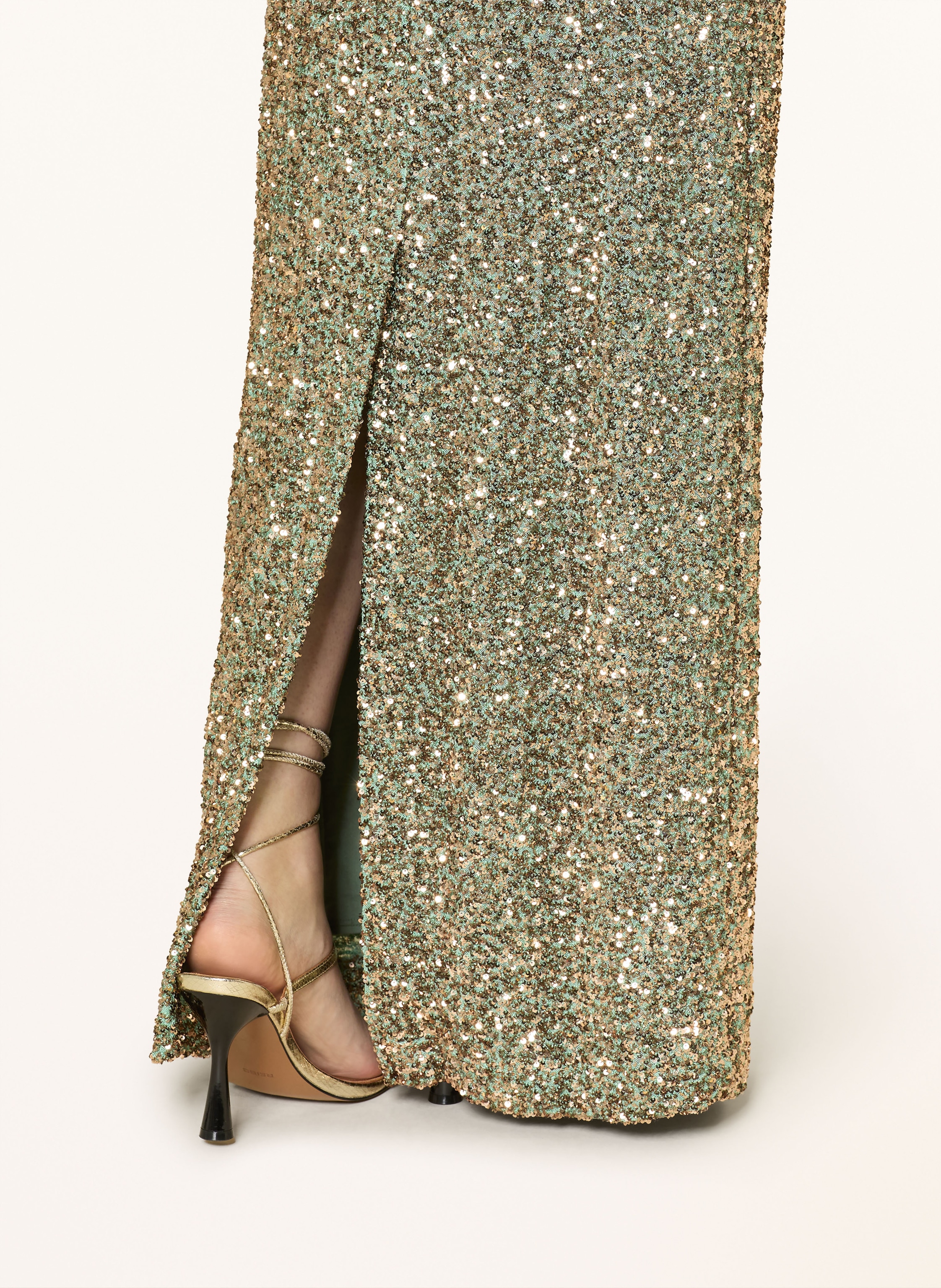 Thumbnail - Swing Abendkleid Mit Pailletten gruen