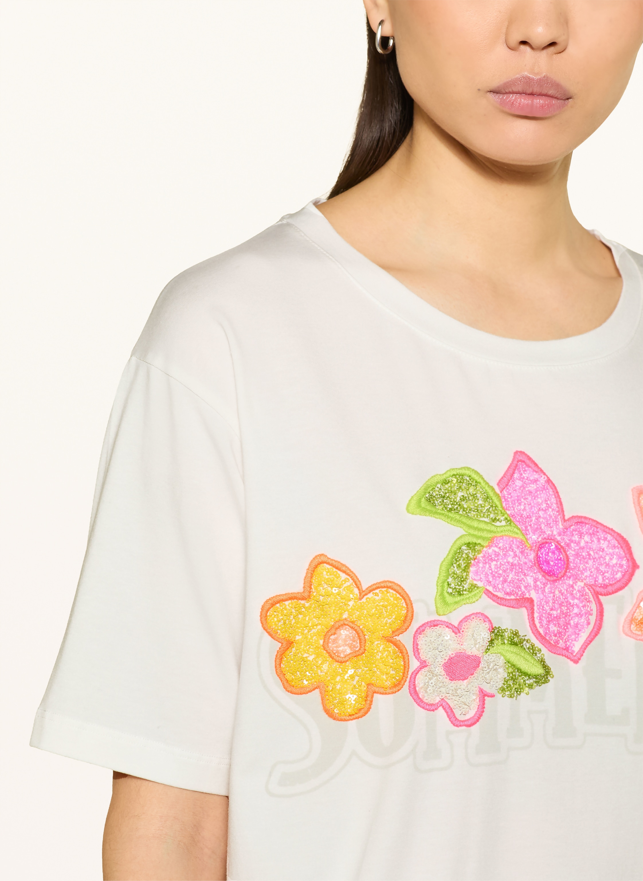 Thumbnail - Grace T-Shirt Mit Pailletten weiss