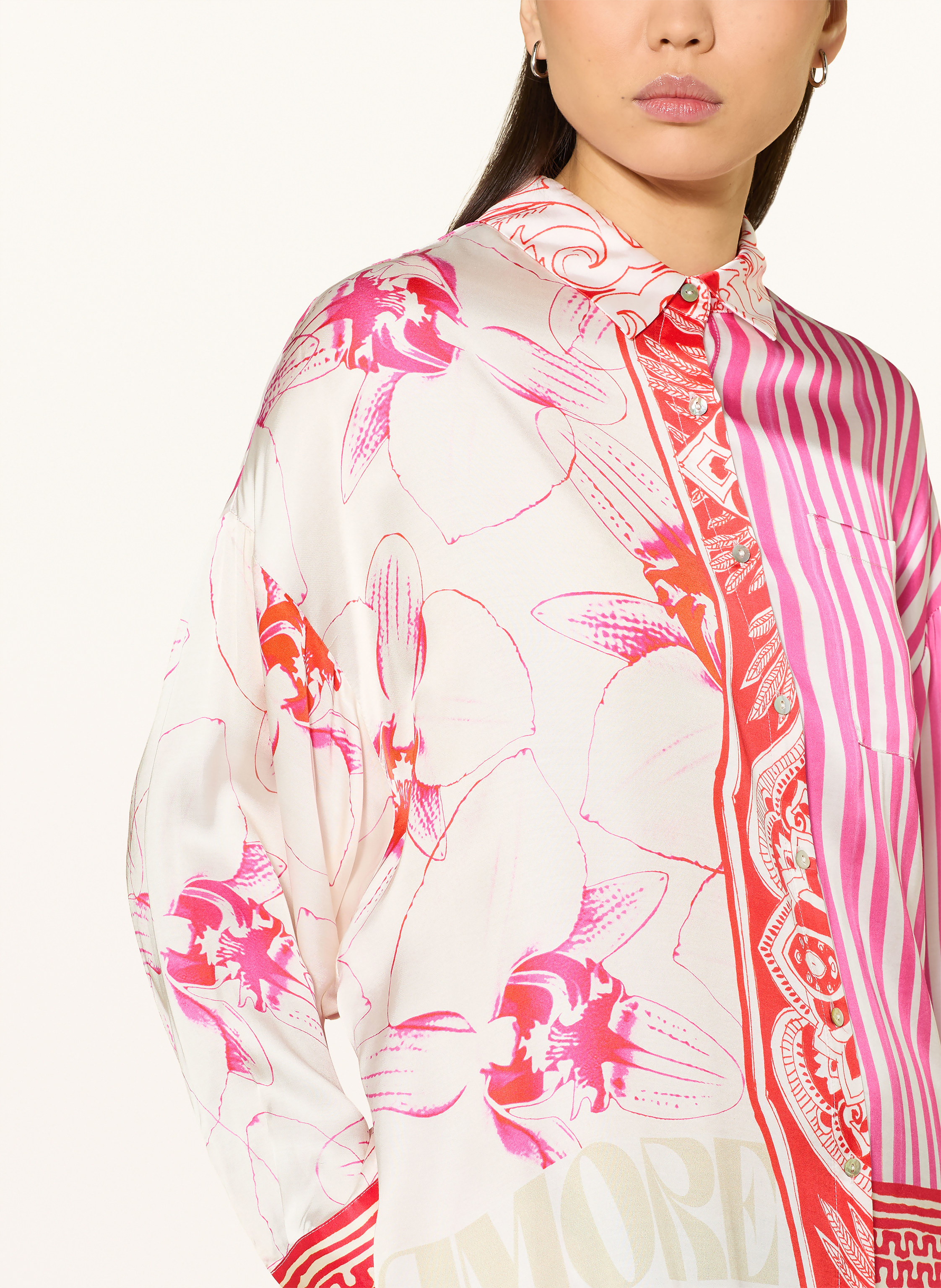 Thumbnail - Yippie Hippie Hemdblusenkleid pink