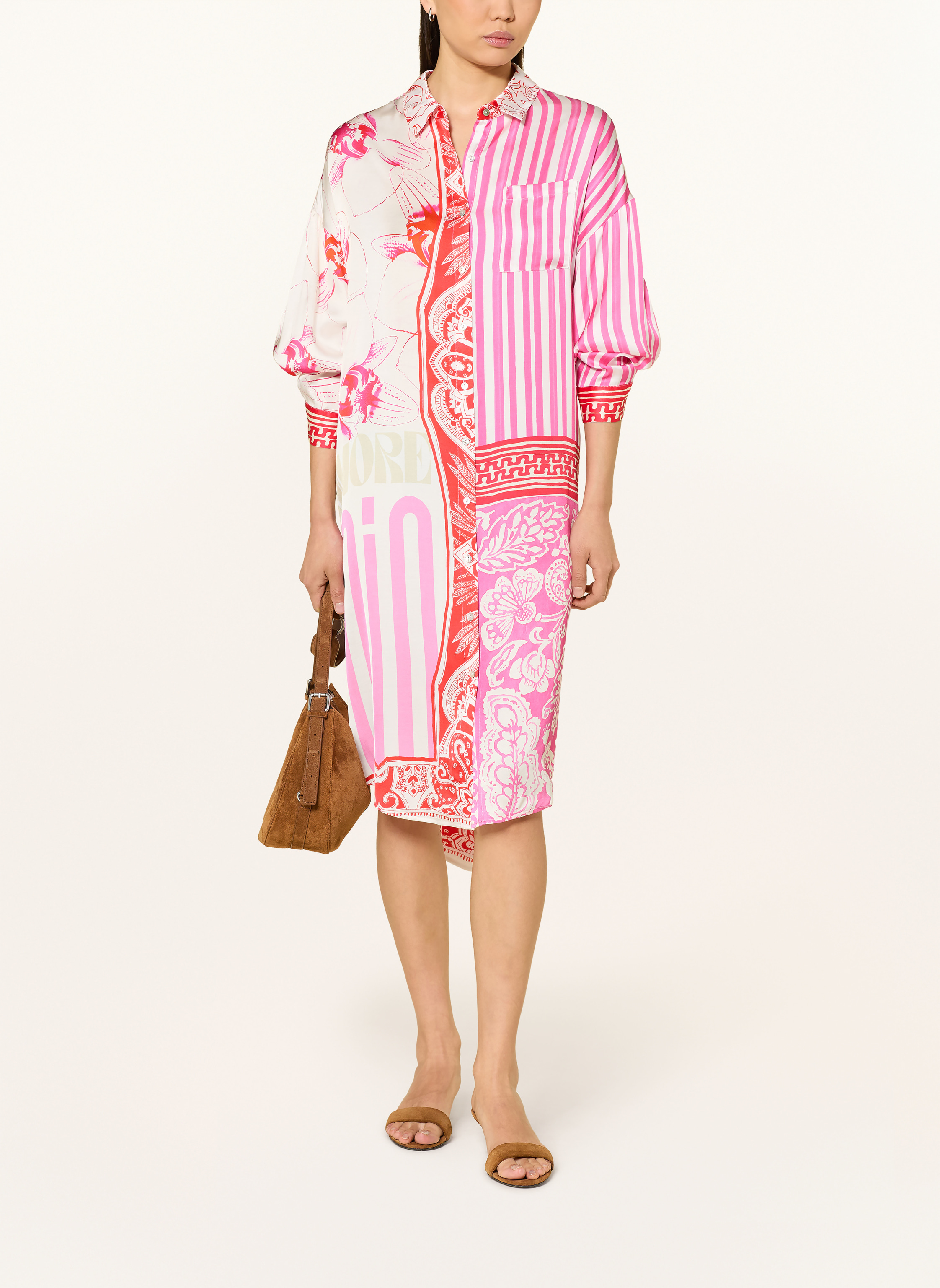 Thumbnail - Yippie Hippie Hemdblusenkleid pink