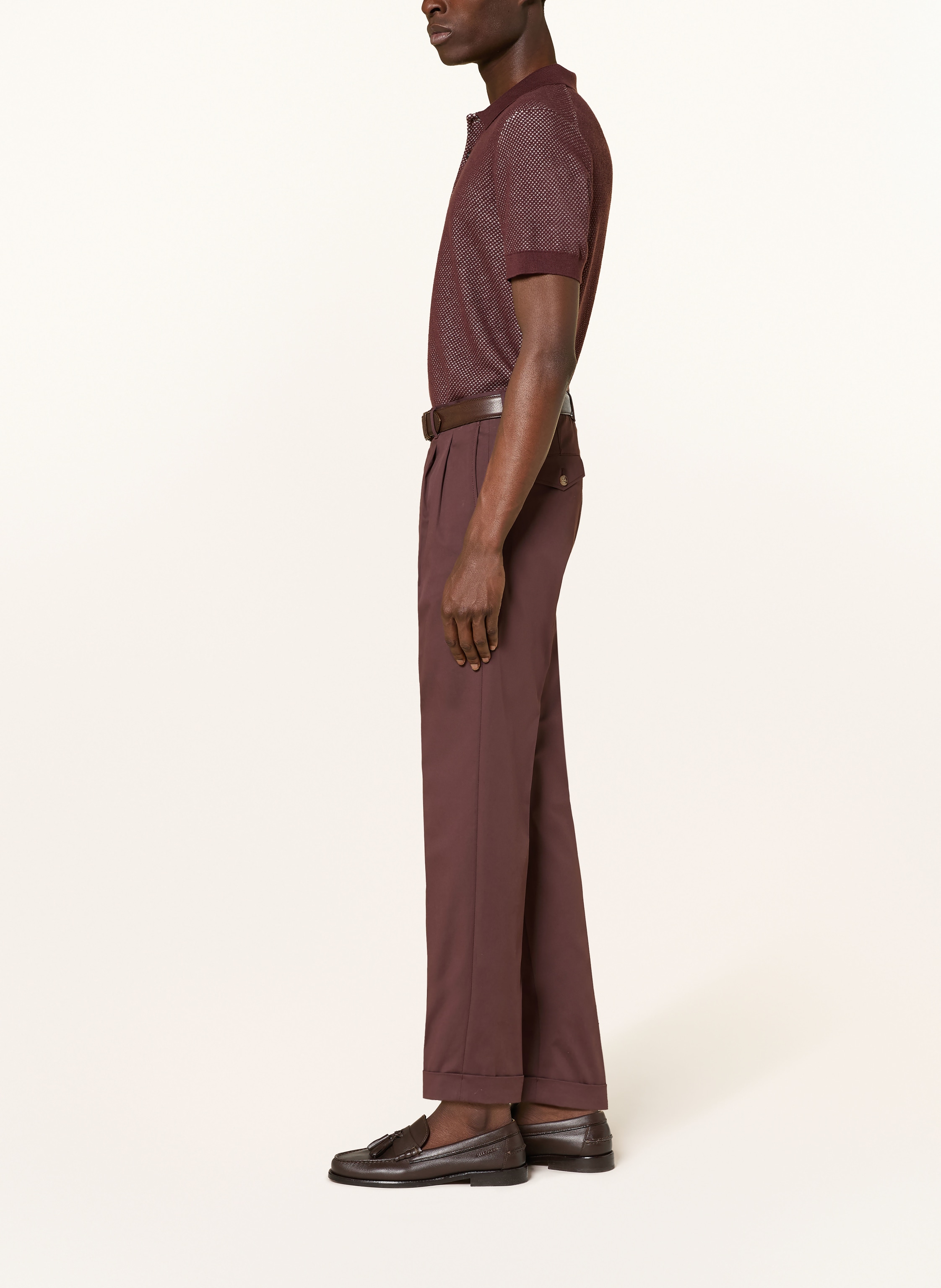 Thumbnail - Windsor. Anzughose Extra Slim Fit rot