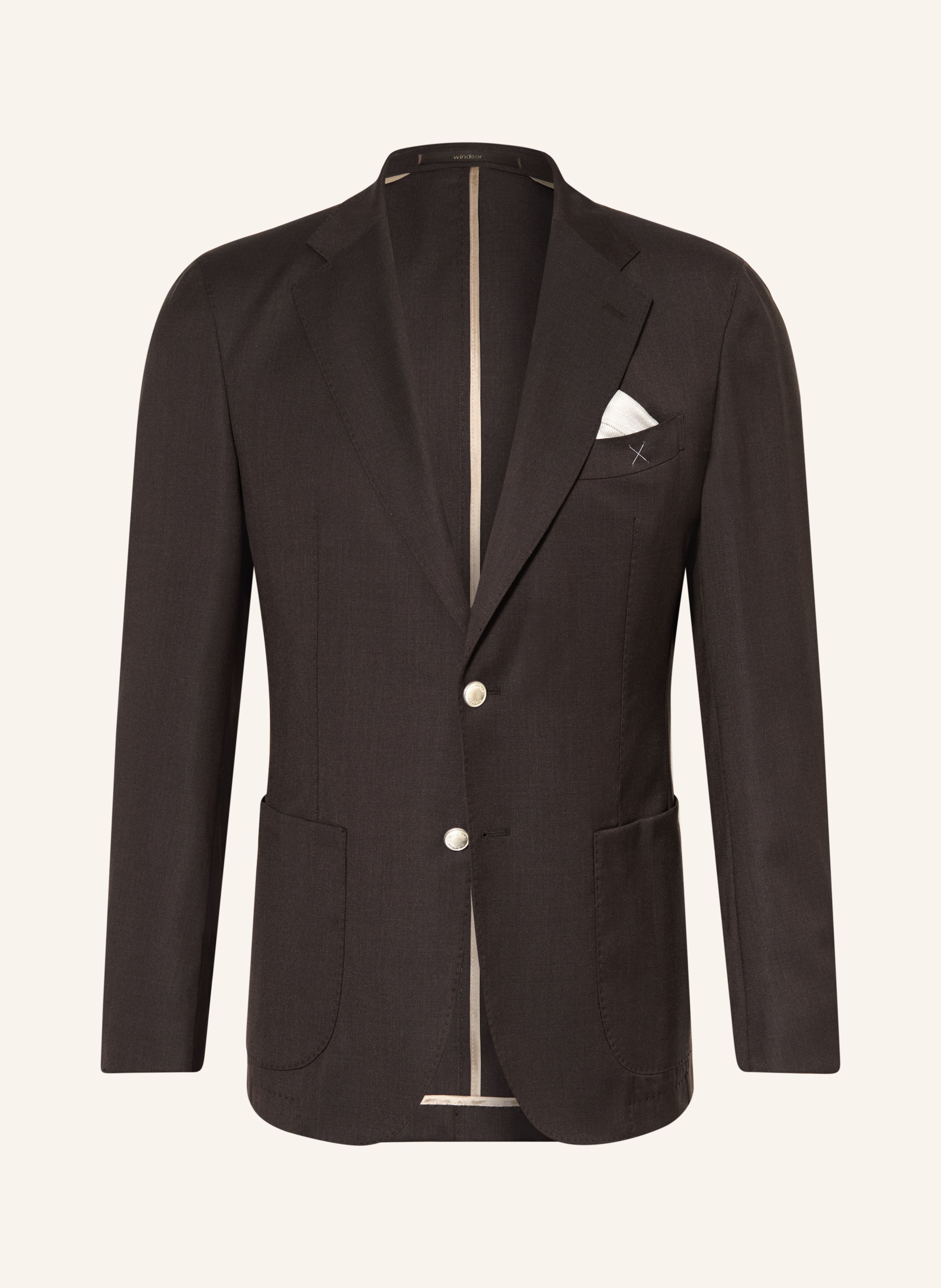 Windsor Windsor. Anzugsakko Giornos Shaped Fit braun in 202 Dark Brown 202