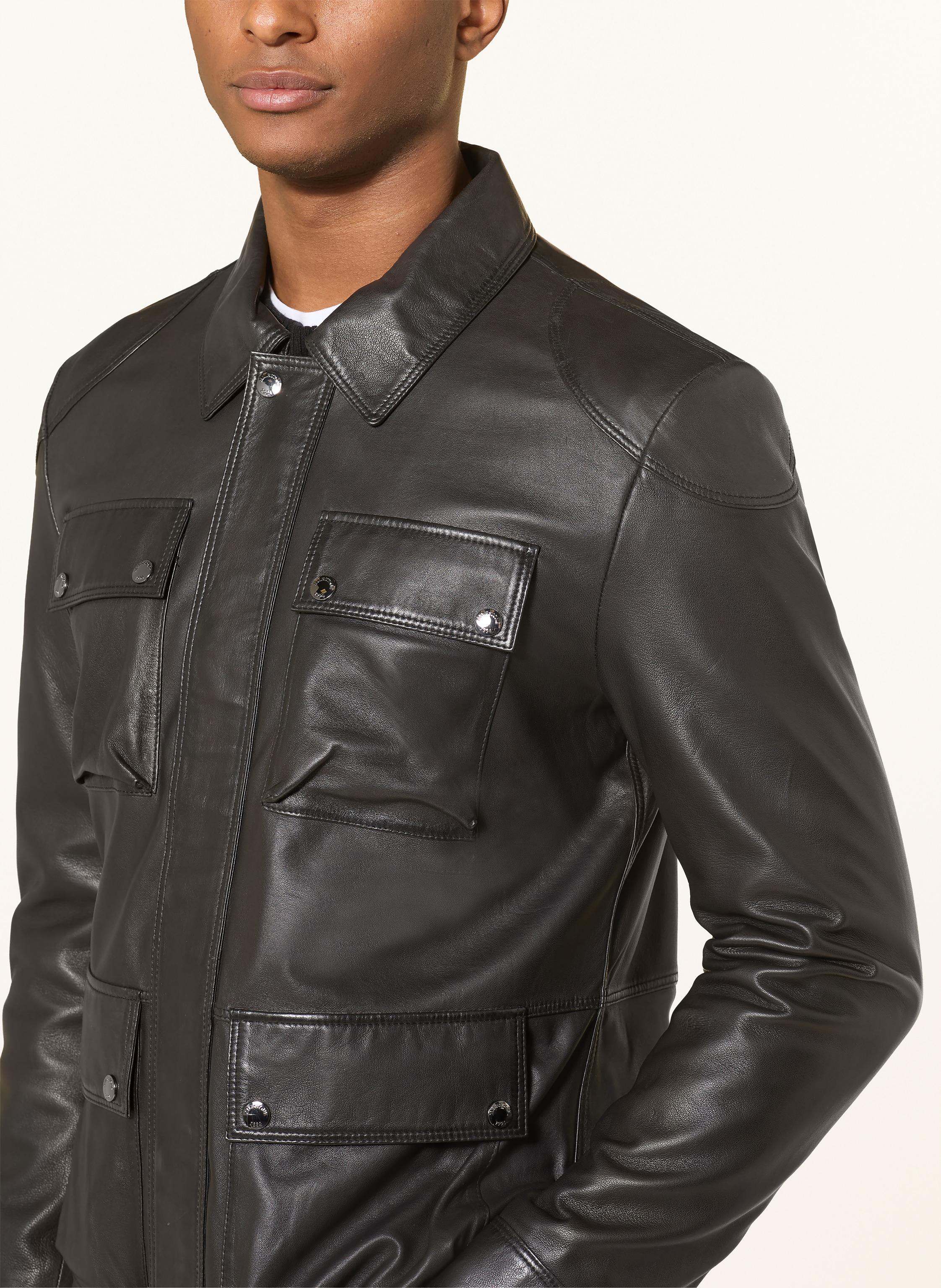 Thumbnail - Milestone Lederjacke Msalexis schwarz