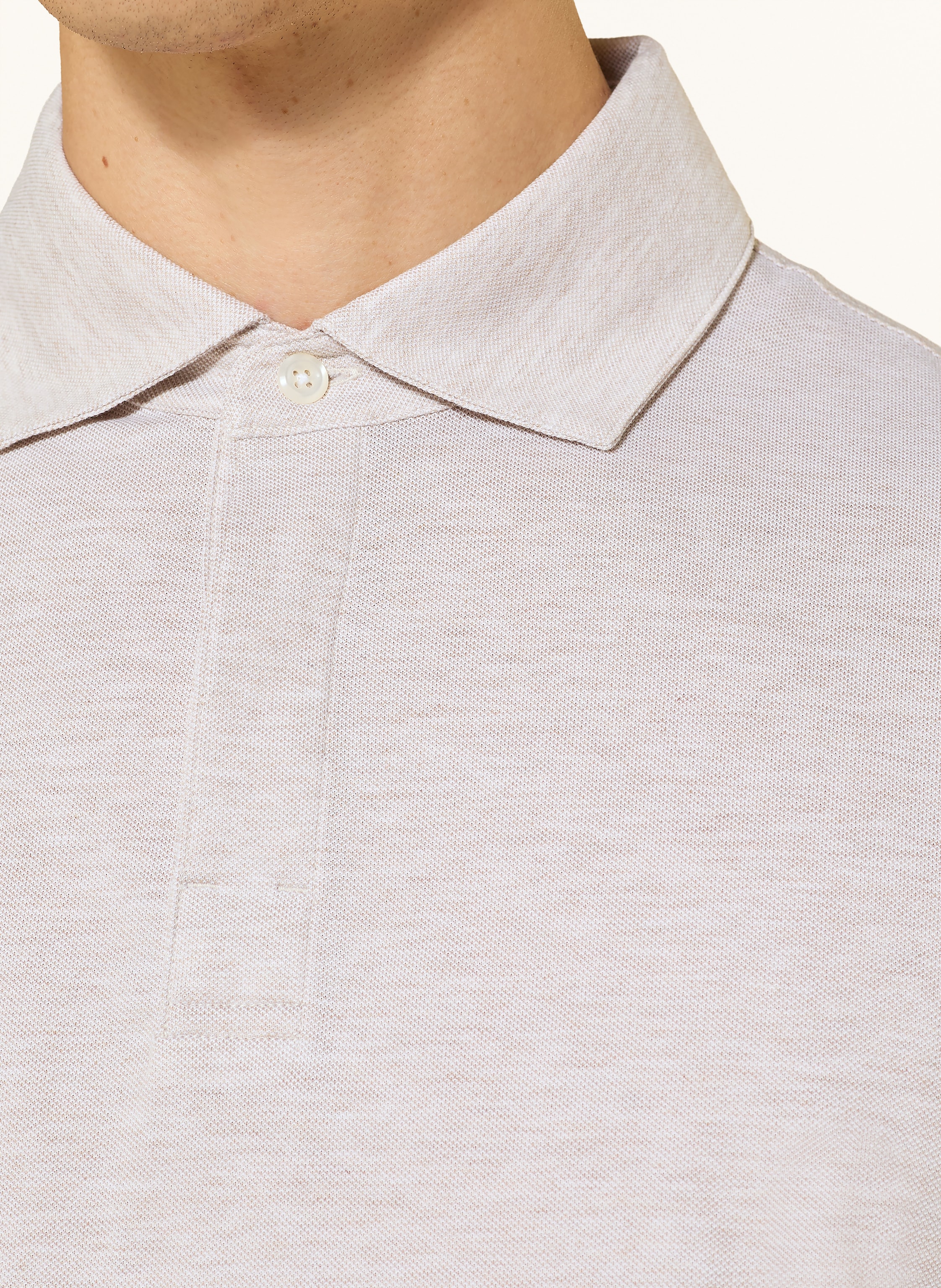 Thumbnail - Maerz Muenchen Piqué-Poloshirt beige