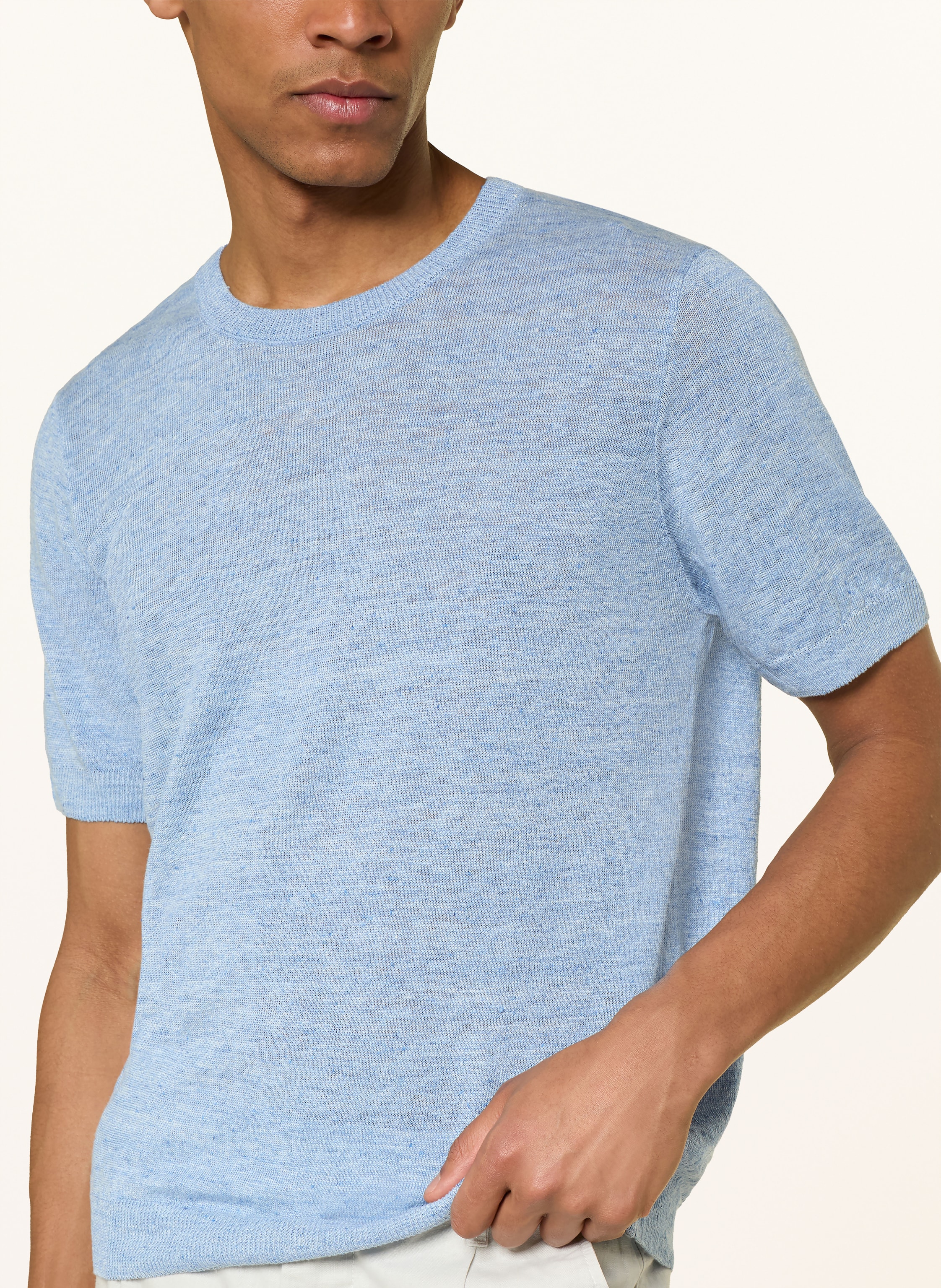 Thumbnail - Maerz Muenchen Strickshirt Aus Leinen blau