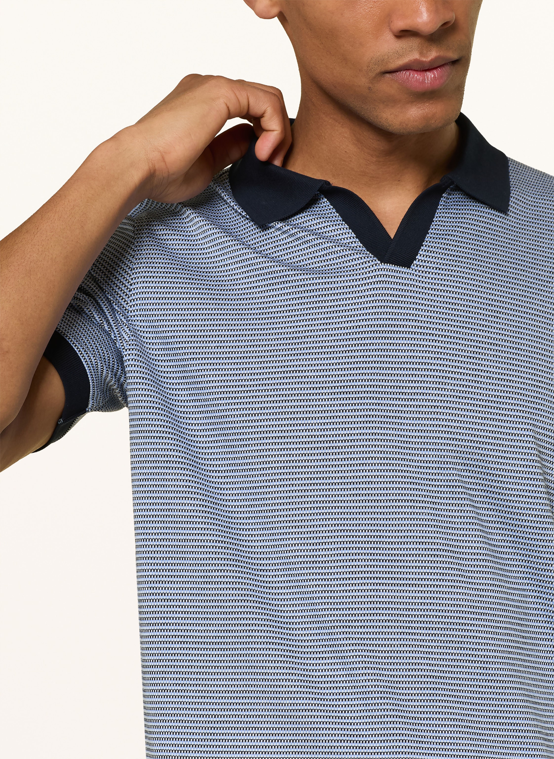 Thumbnail - Maerz Muenchen Jersey-Poloshirt blau