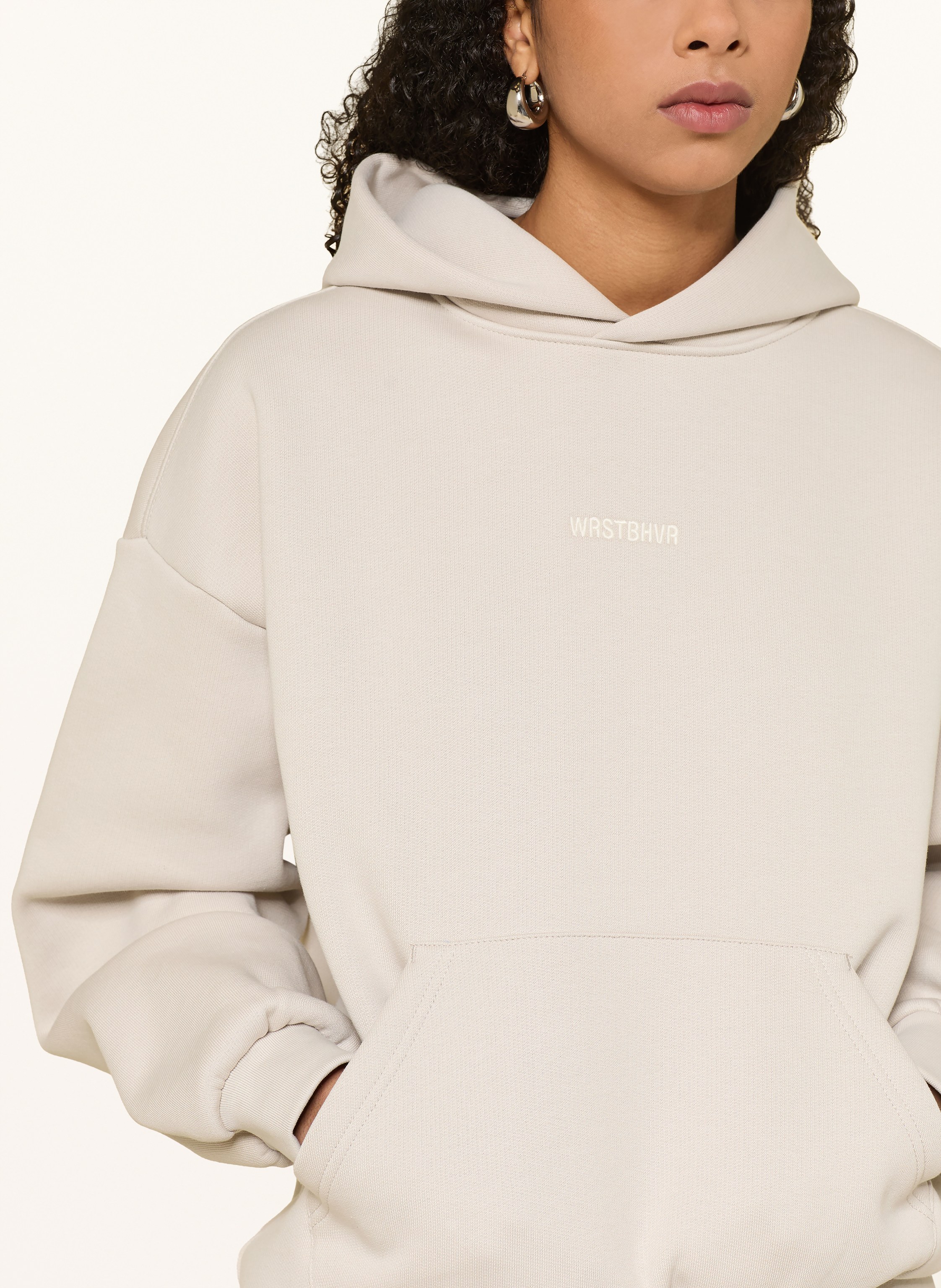 Thumbnail - Wrstbhvr Oversized-Hoodie Garm beige