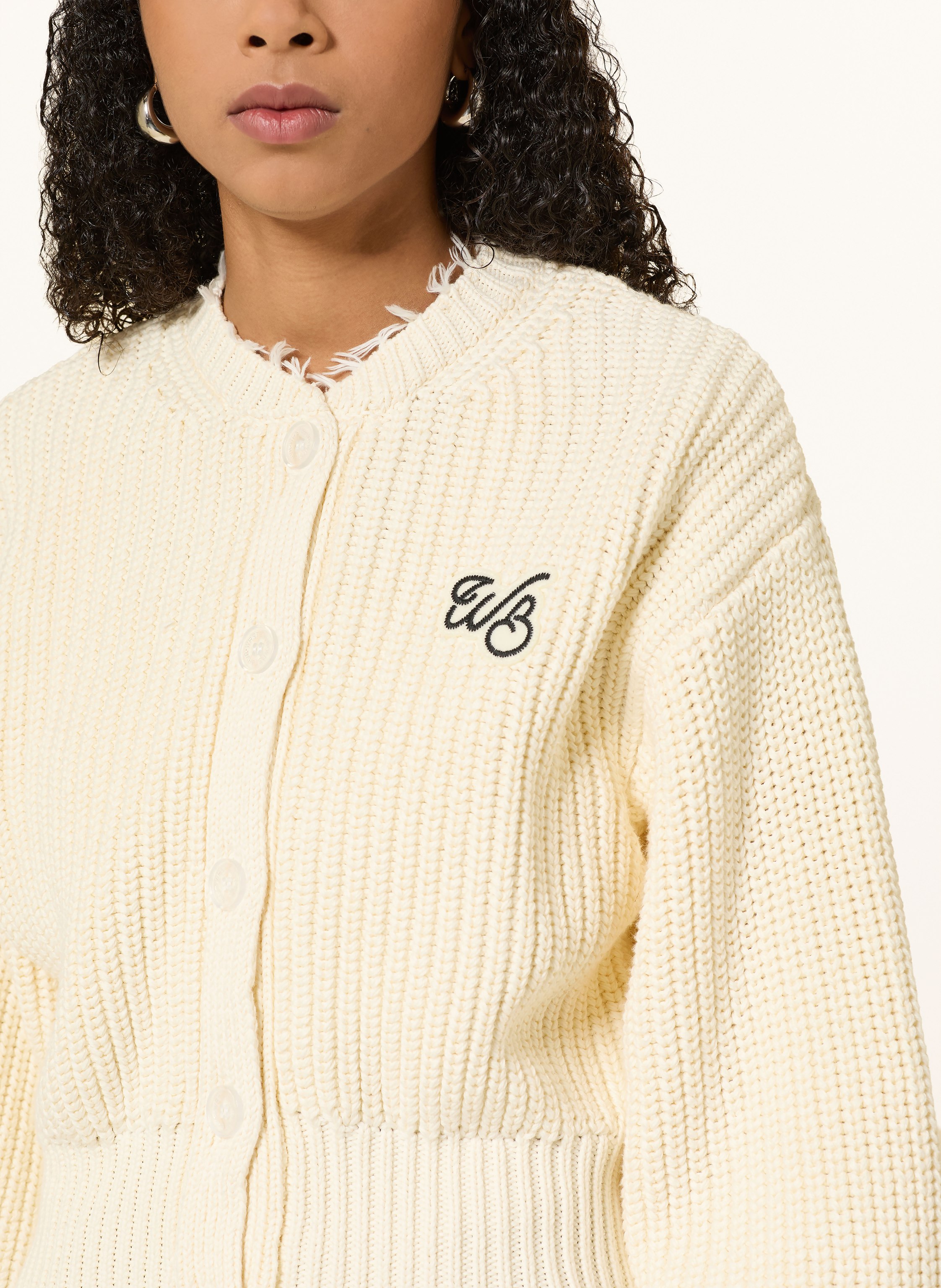 Thumbnail - Wrstbhvr Strickjacke Blair weiss