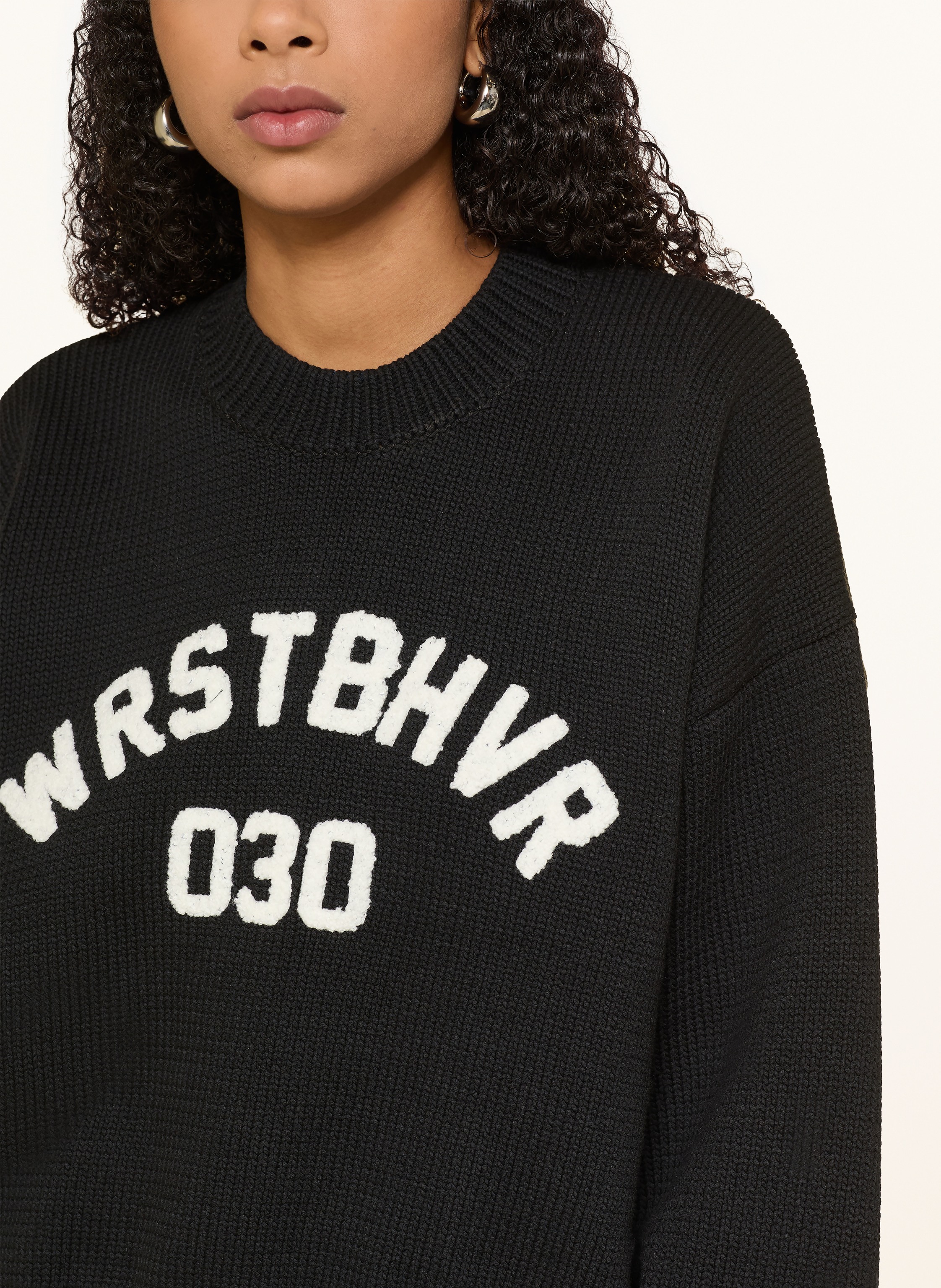 Thumbnail - Wrstbhvr Oversized-Pullover Luna schwarz