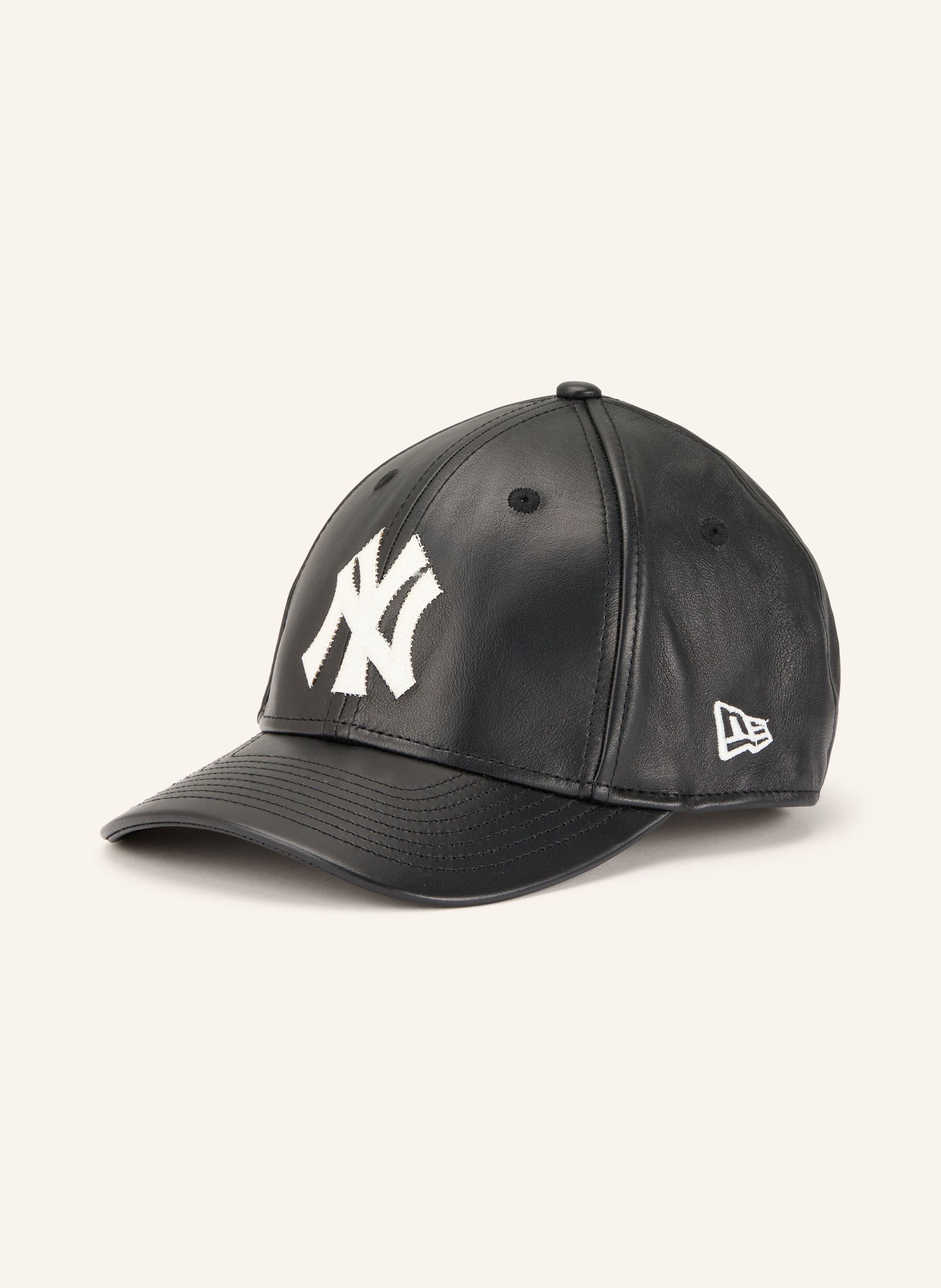 New Era Leder-Cap 9forty® M-Crown schwarz