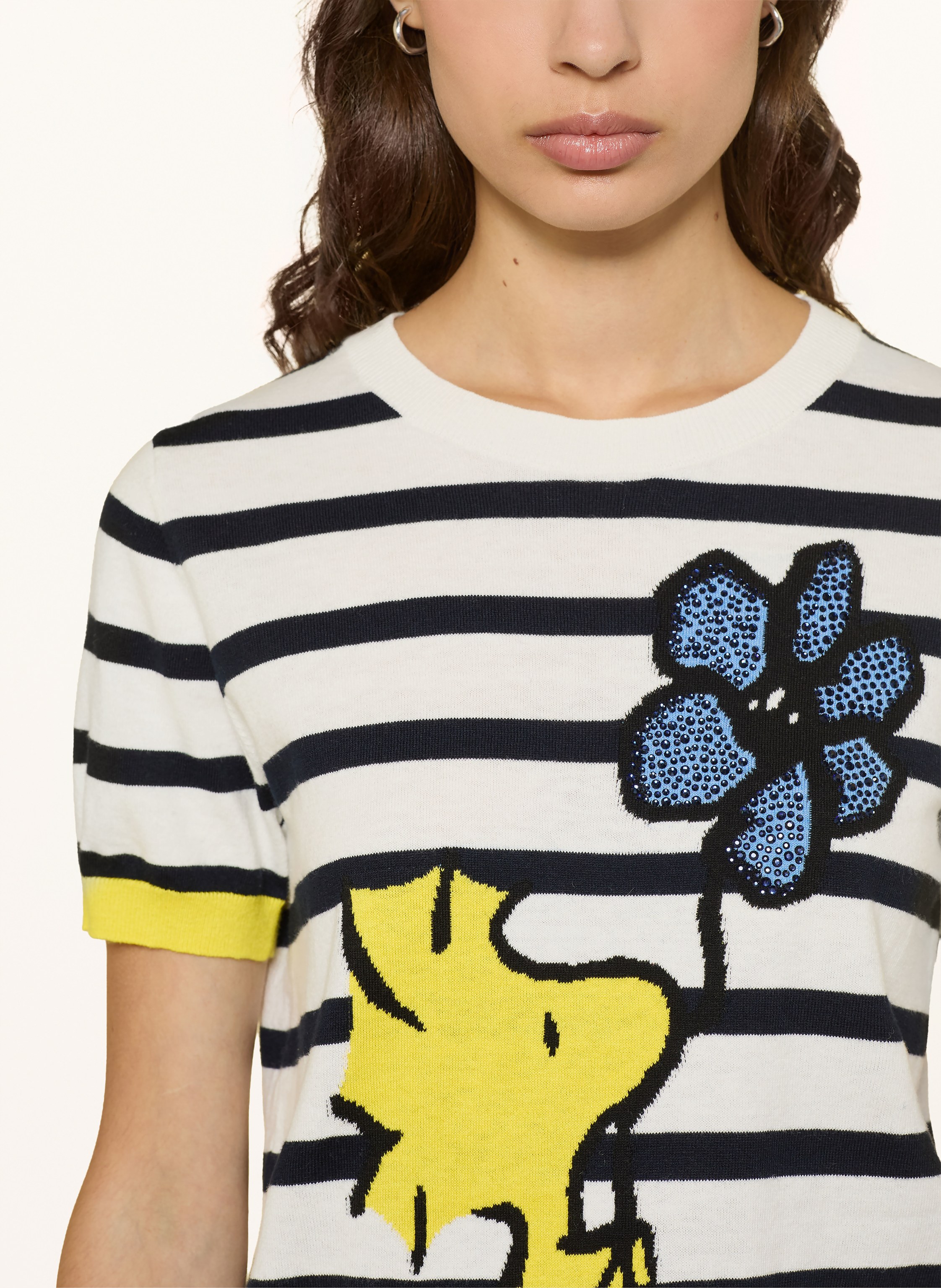 Thumbnail - Princess Goes Hollywood Strickshirt Mit Schmucksteinen weiss