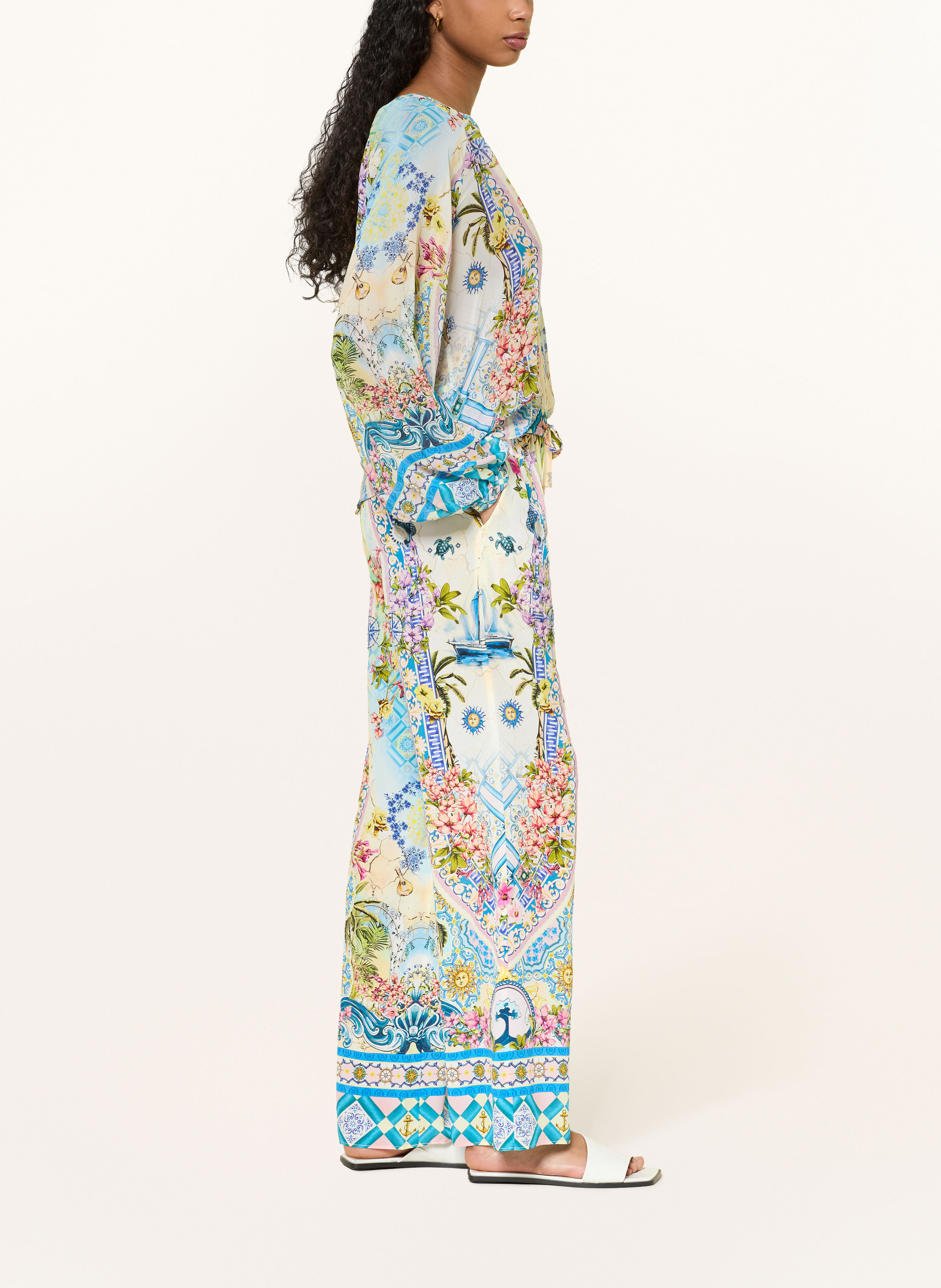 Thumbnail - Princess Goes Hollywood Marlenehose Aus Seide blau