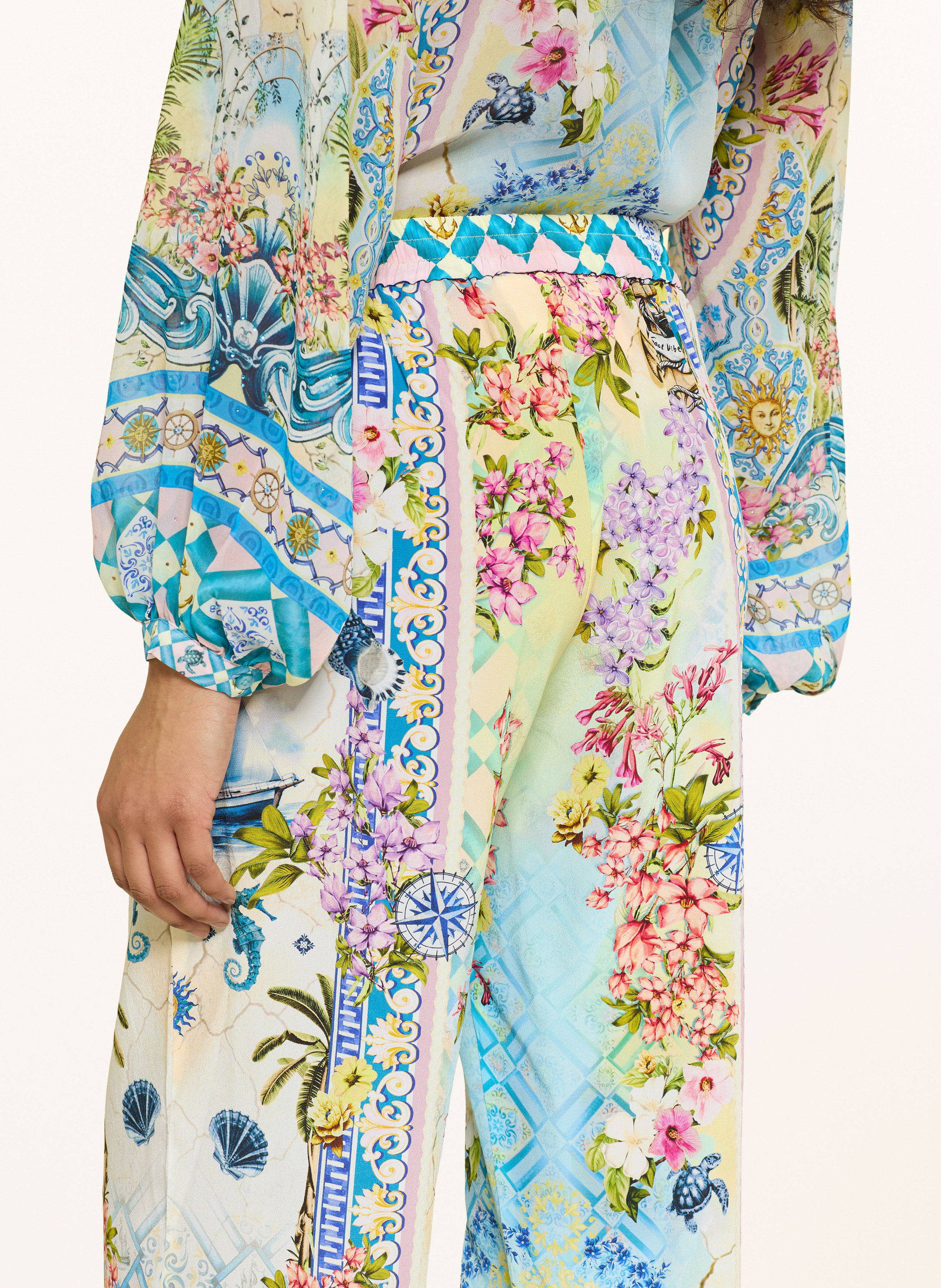 Thumbnail - Princess Goes Hollywood Marlenehose Aus Seide blau