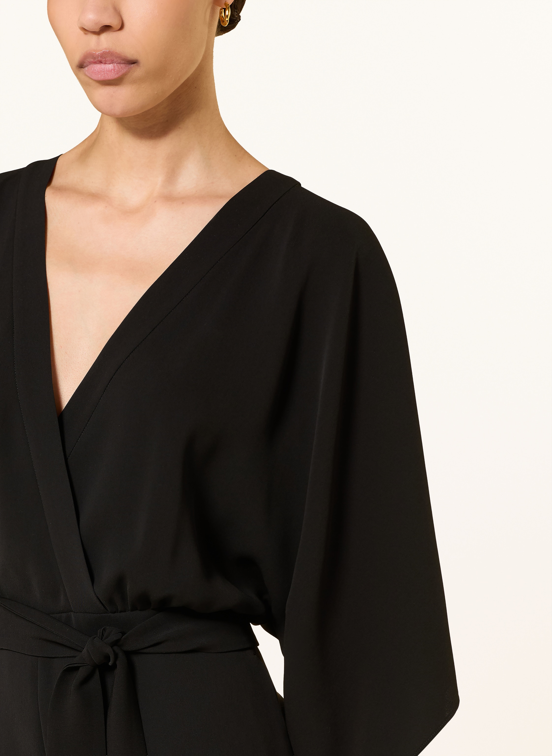 Thumbnail - Max Mara Studio Jumpsuit Ode Mit 3/4-Arm schwarz