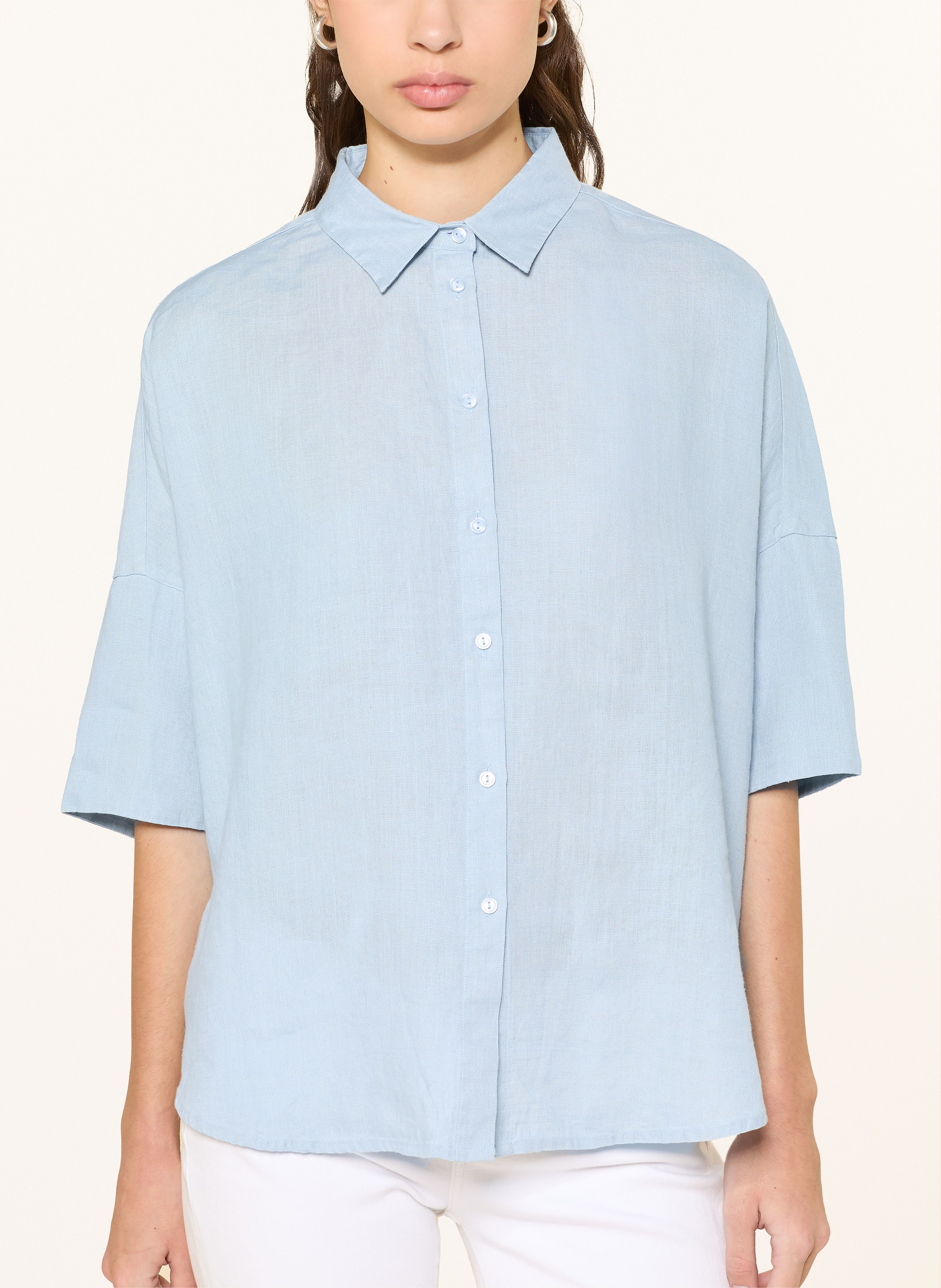 Thumbnail - Lilienfels Hemdbluse Devin Aus Leinen blau