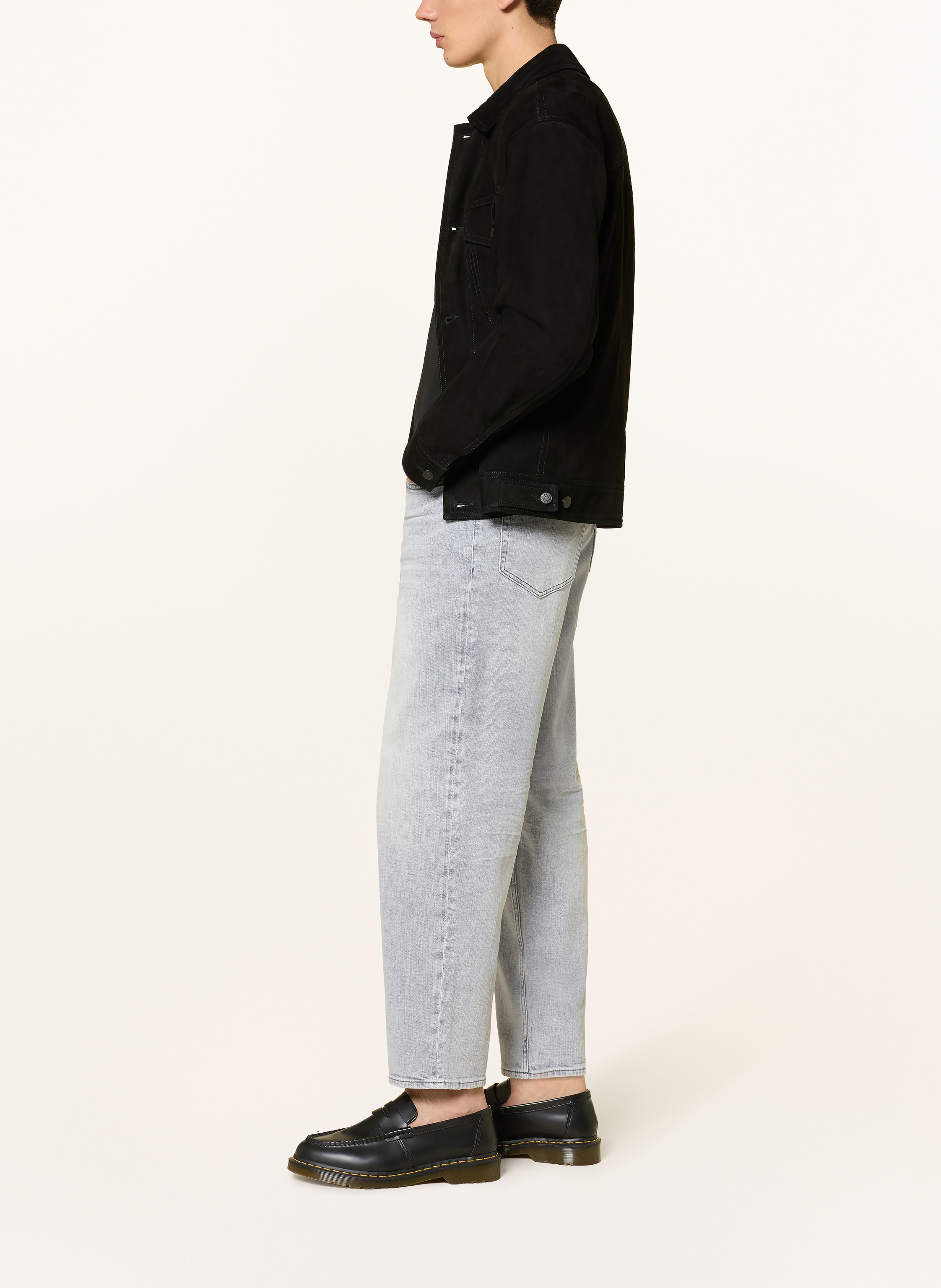 Thumbnail - Boss Jeans Arlo Cropped Taper Fit grau