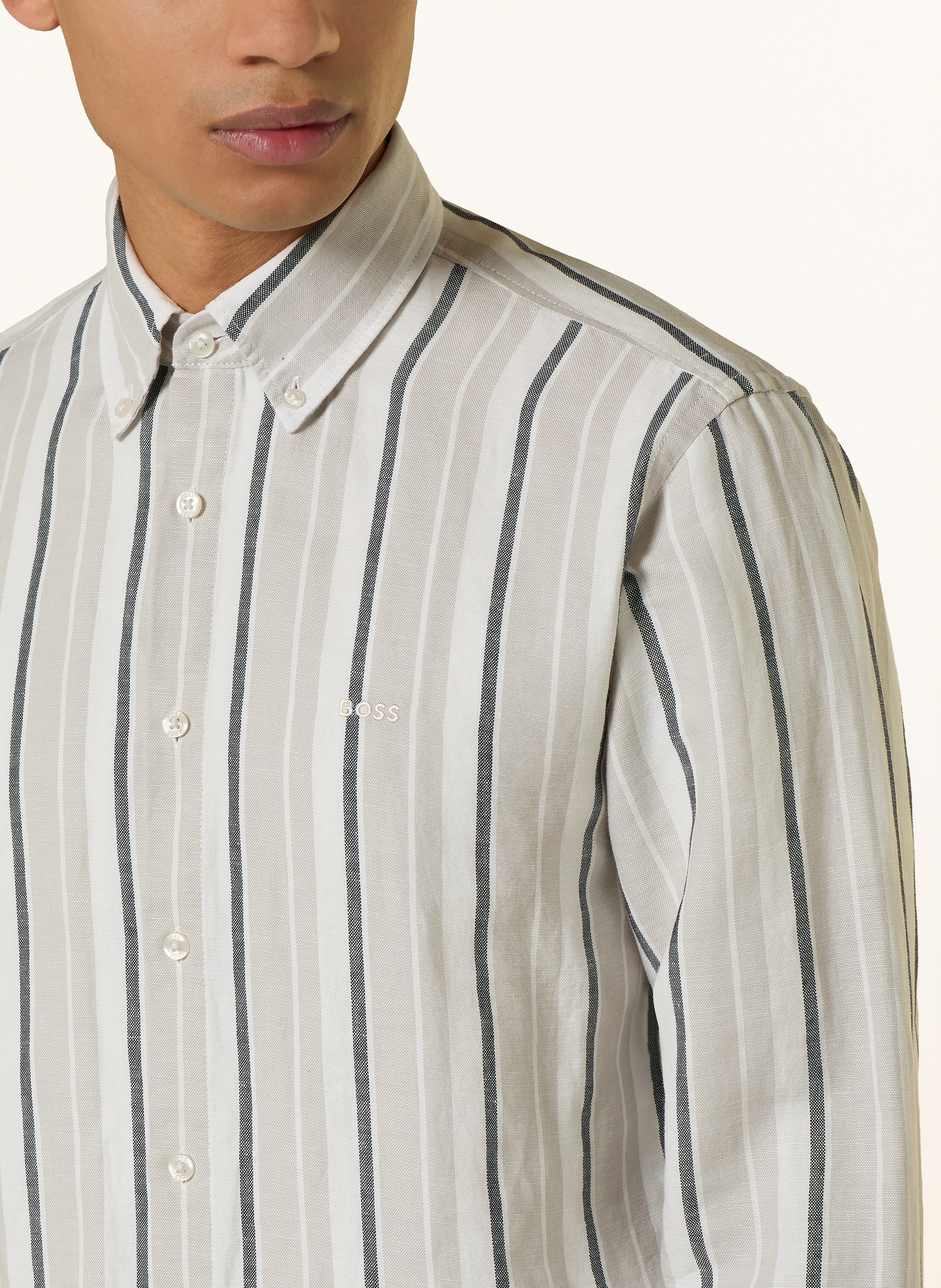 Thumbnail - Boss Hemd Ricoplus Regular Fit grau