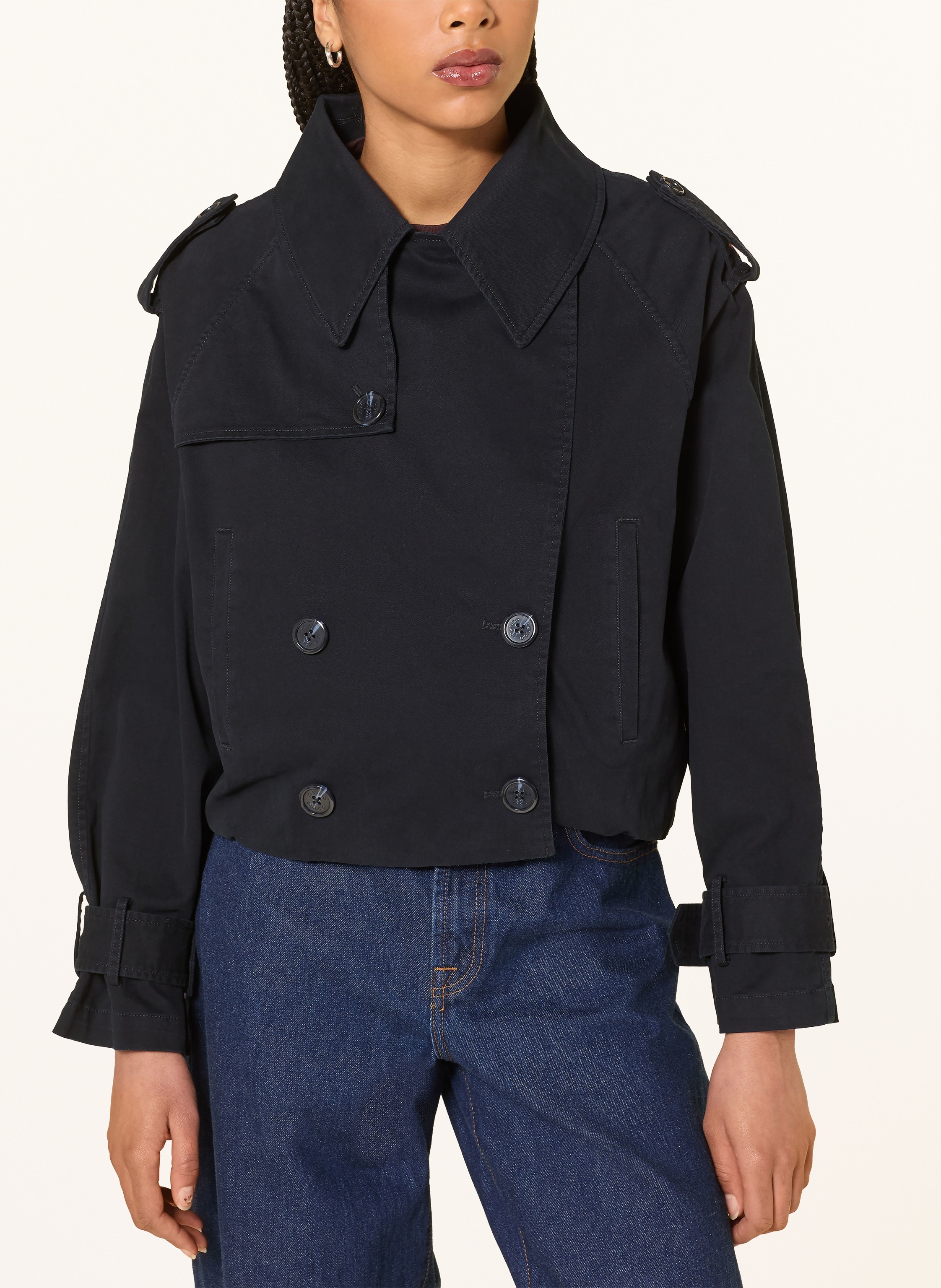 Thumbnail - Iq Studio Trench-Jacke blau