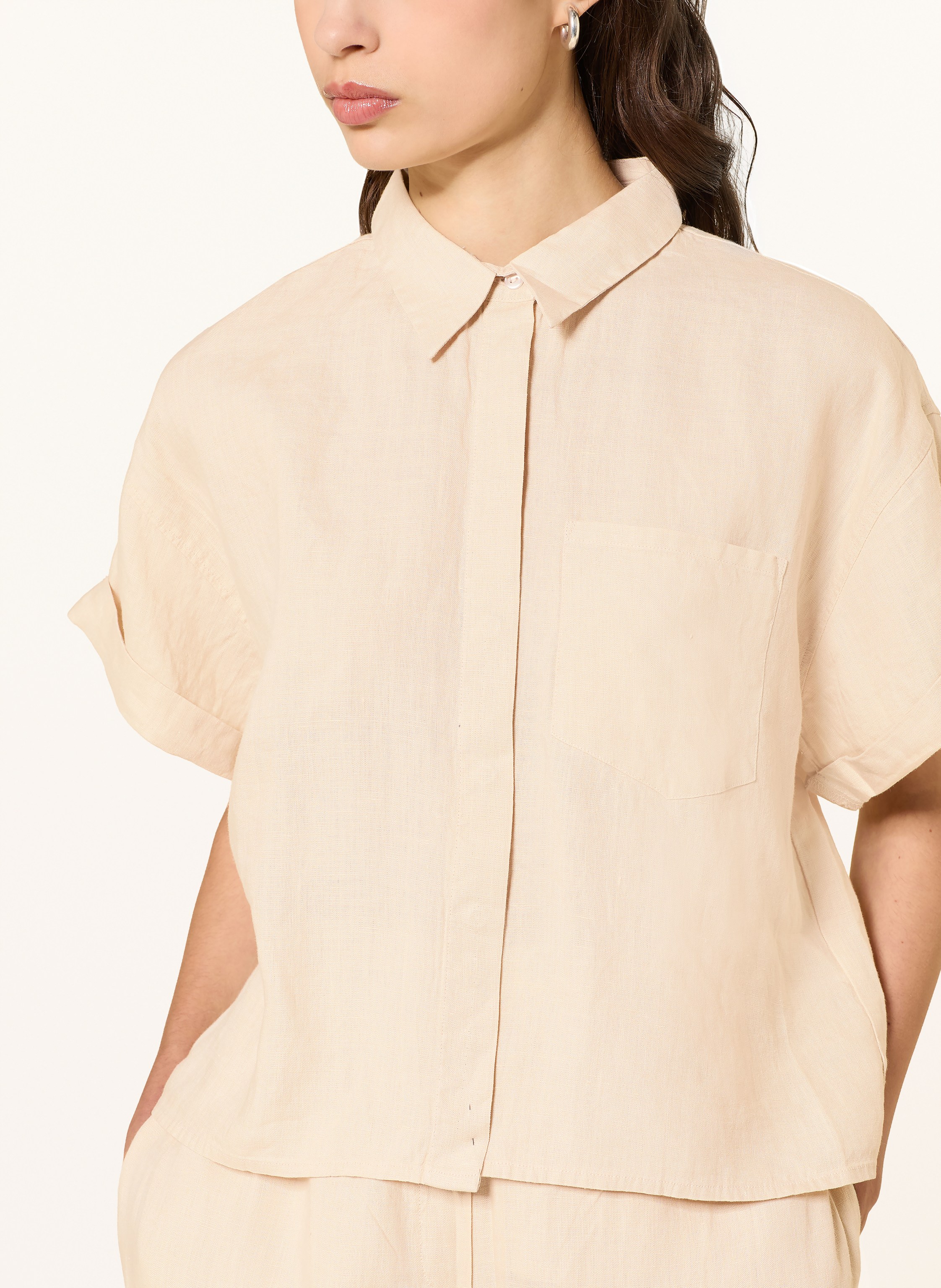 Thumbnail - Lilienfels Hemdbluse Aurelio Aus Leinen braun