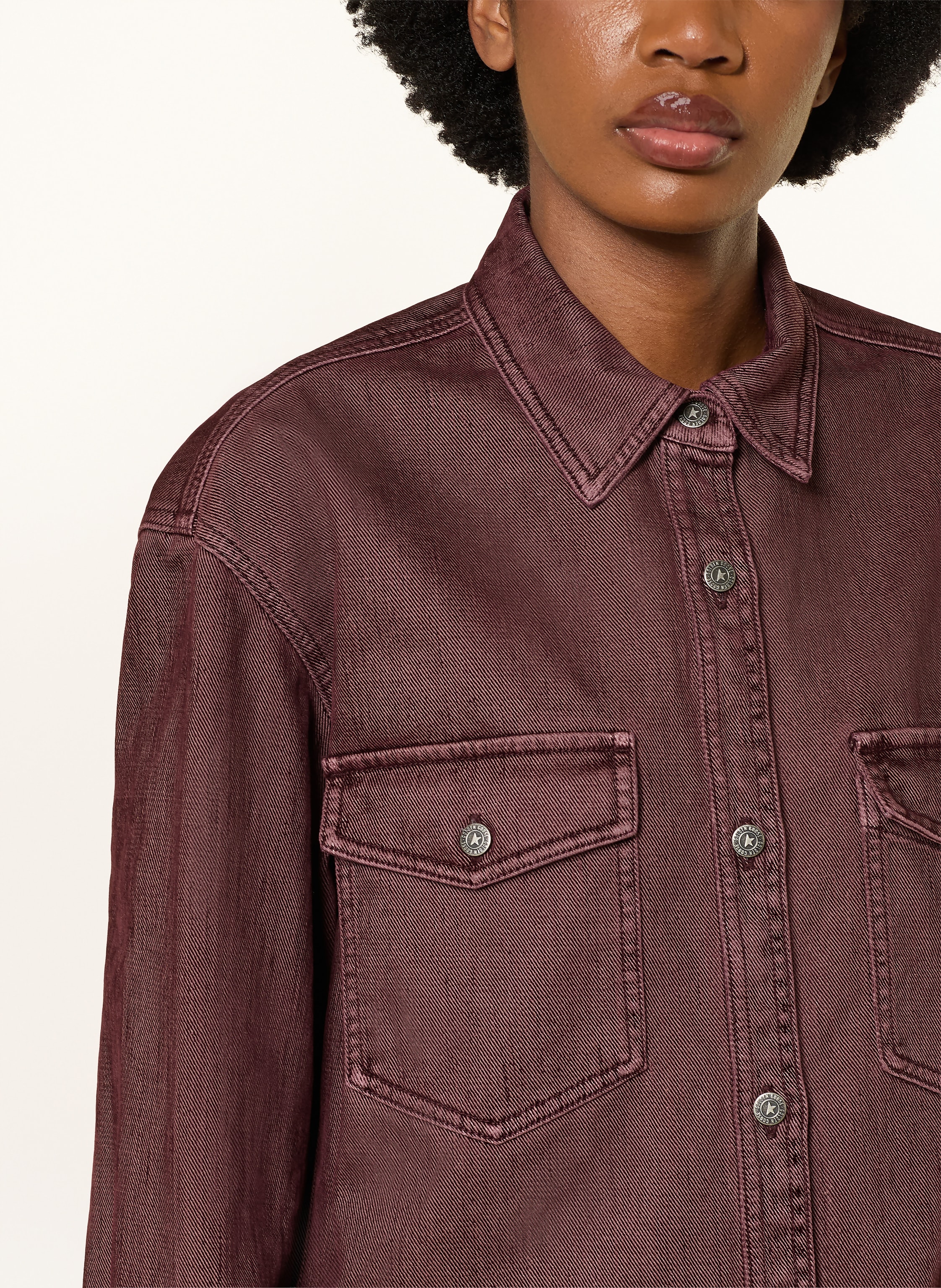 Thumbnail - Golden Goose Jeans-Overshirt Patty rot