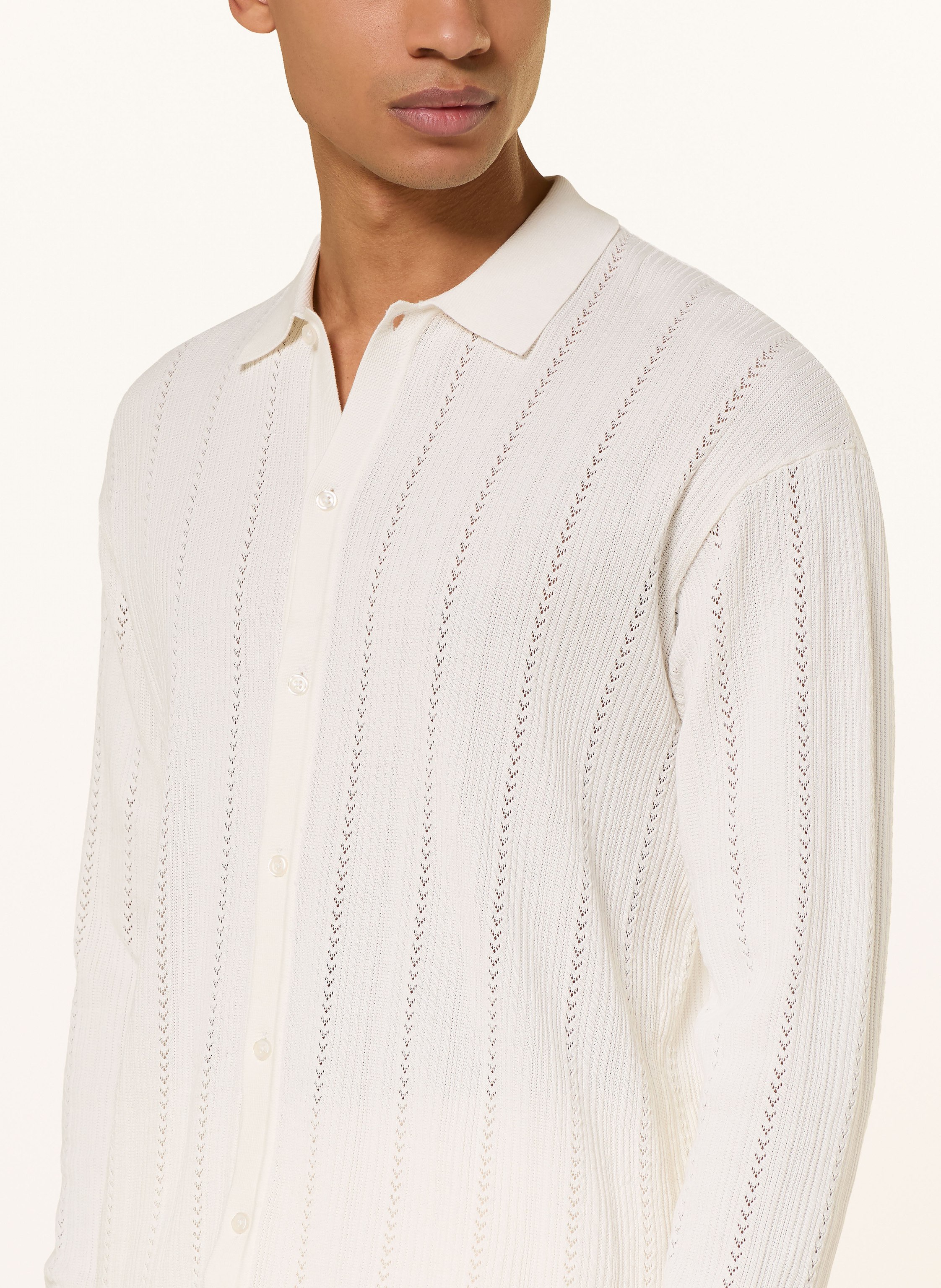 Thumbnail - Drykorn Strickhemd Emilias Regular Fit weiss