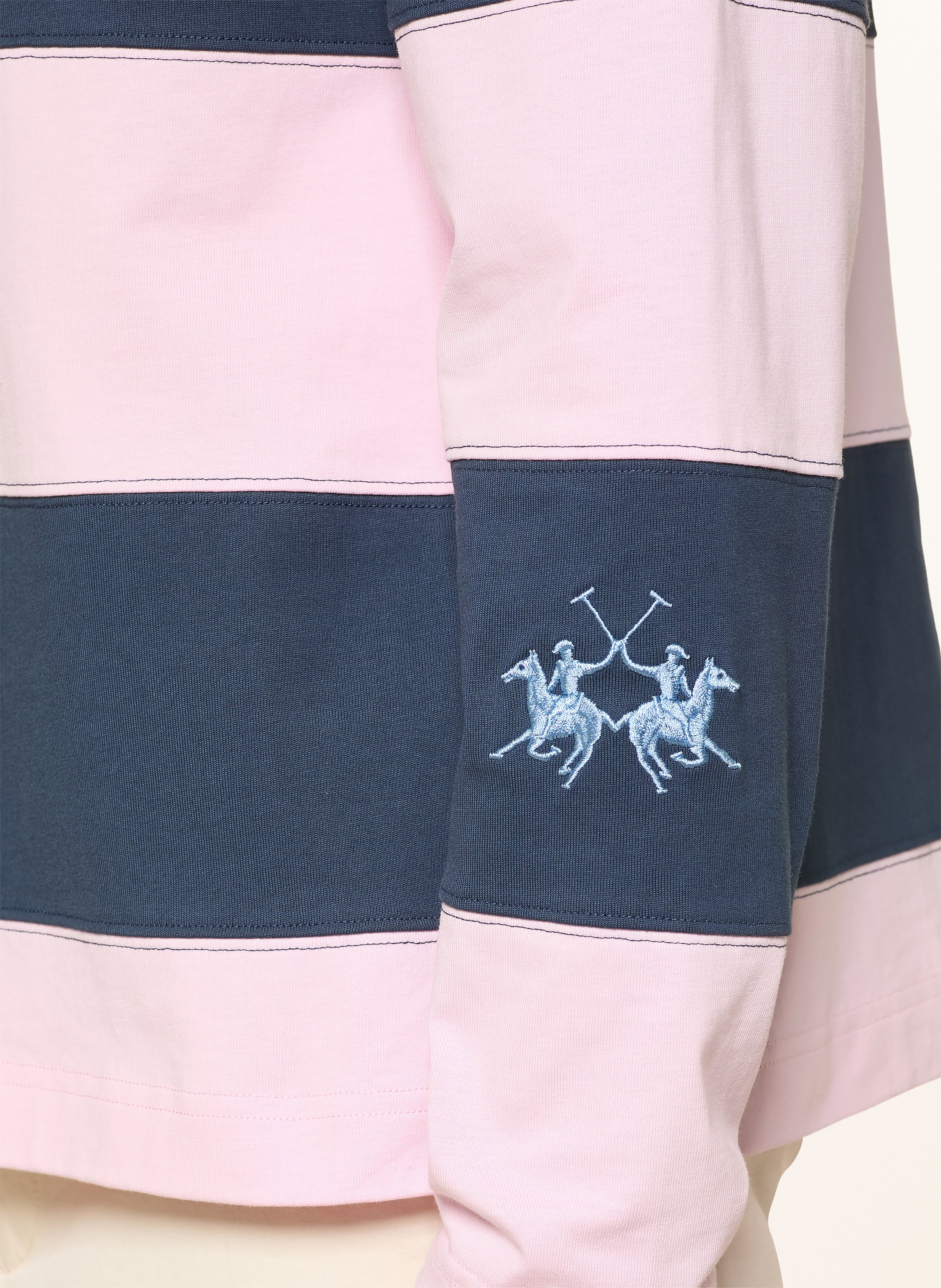 Thumbnail - La Martina Rugbyshirt rosa