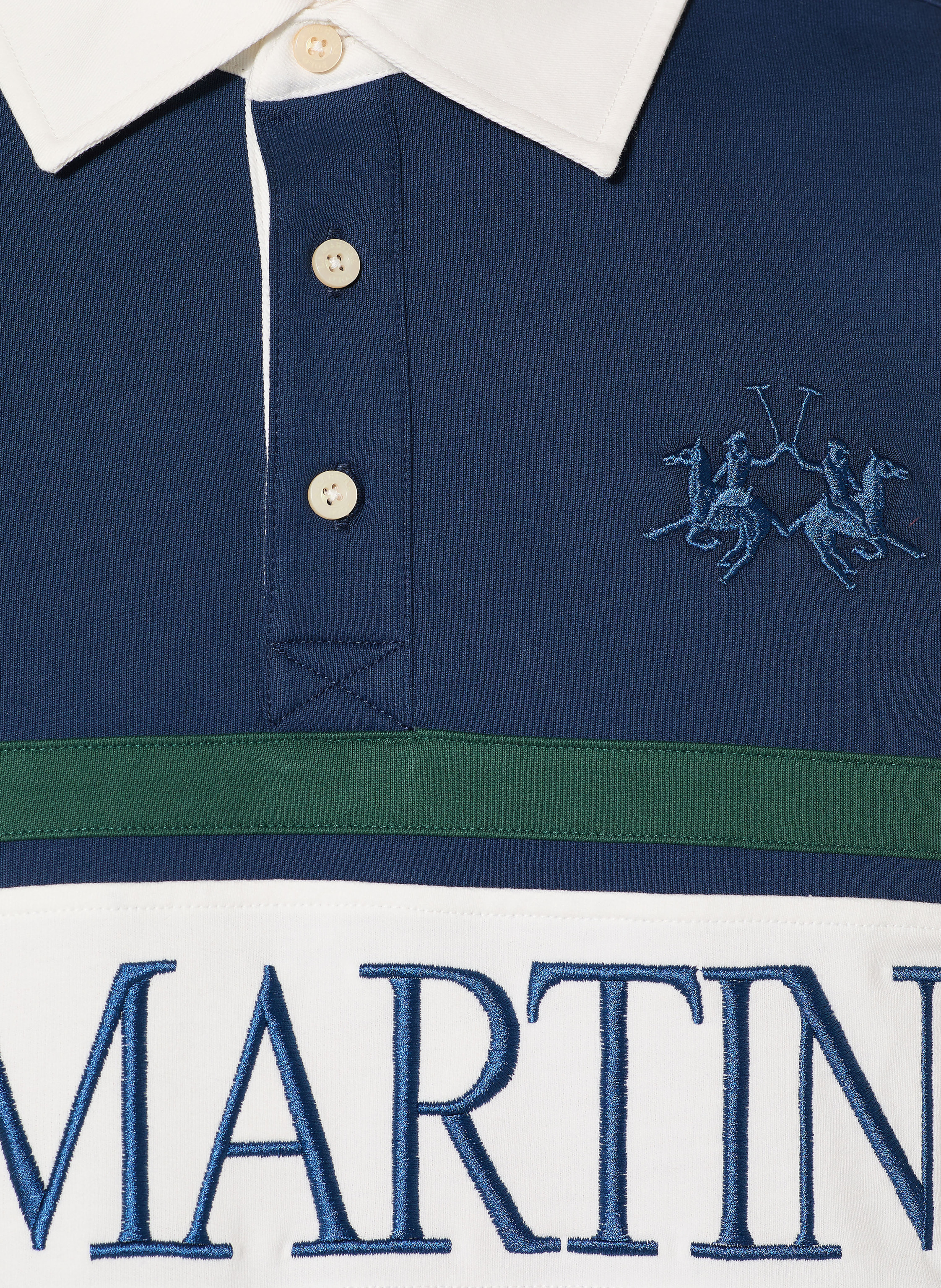 Thumbnail - La Martina Rugbyshirt blau